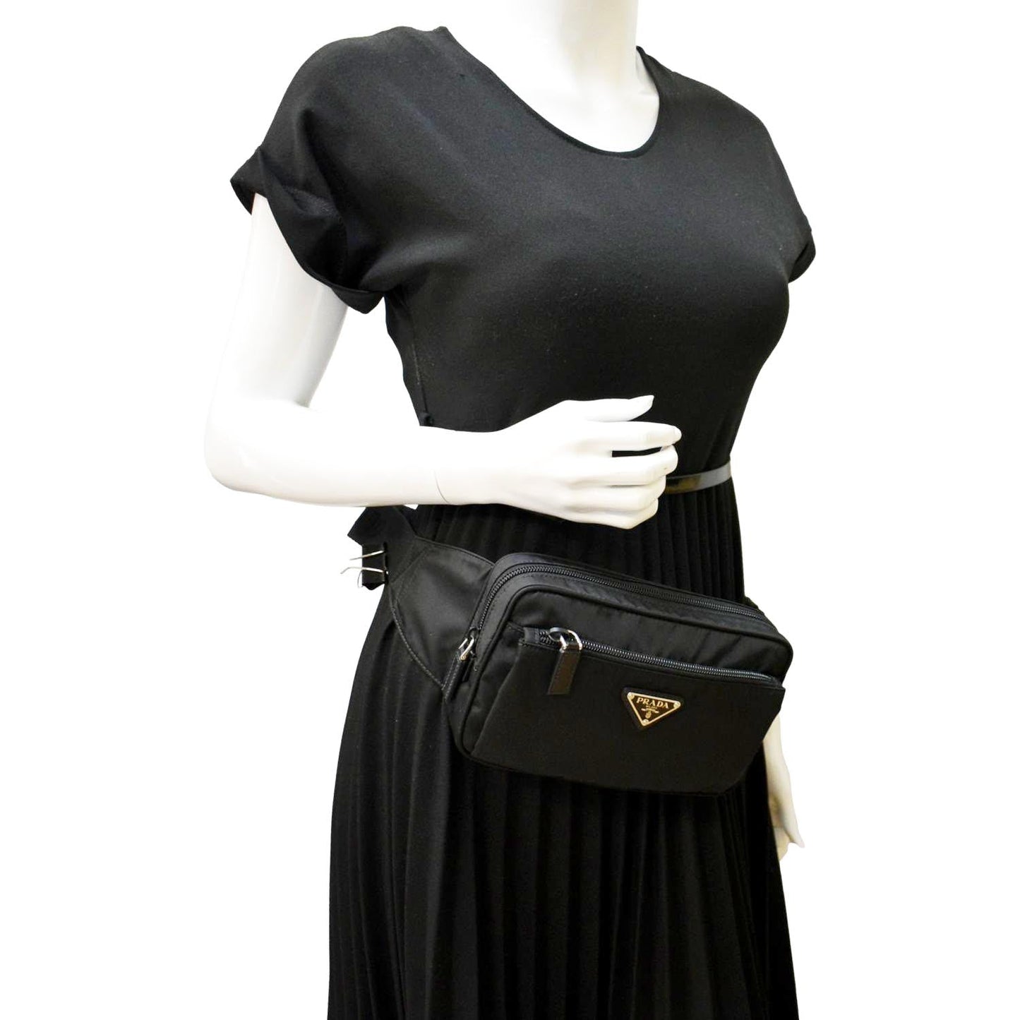 Prada Tessuto Belt Bag Nylon Black