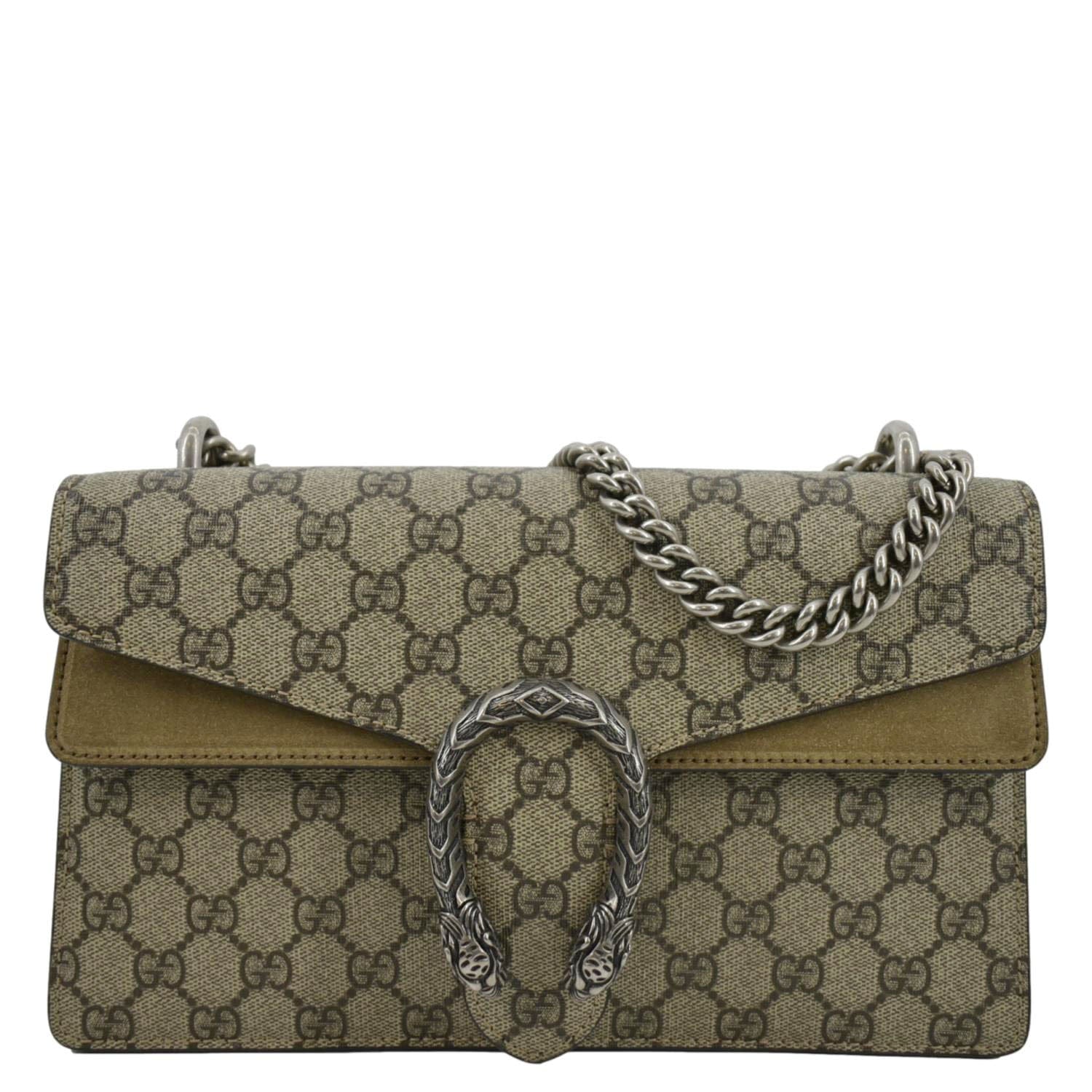 Gucci Dionysus Supreme Shoulder Bag Canvas Beige Small 1