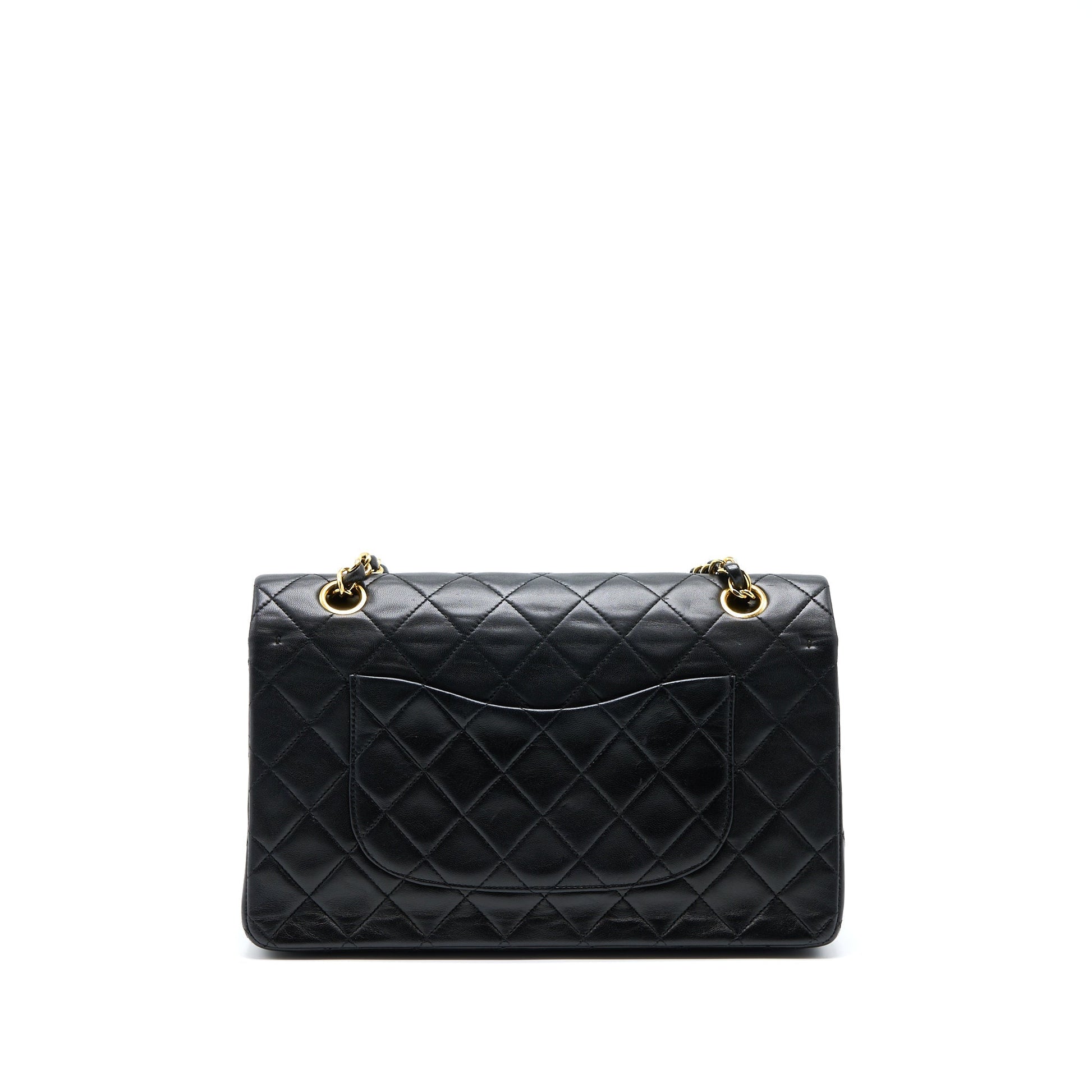 Chanel Flap Lambskin GHW Black Shoulder Bag Lambskin Ghw