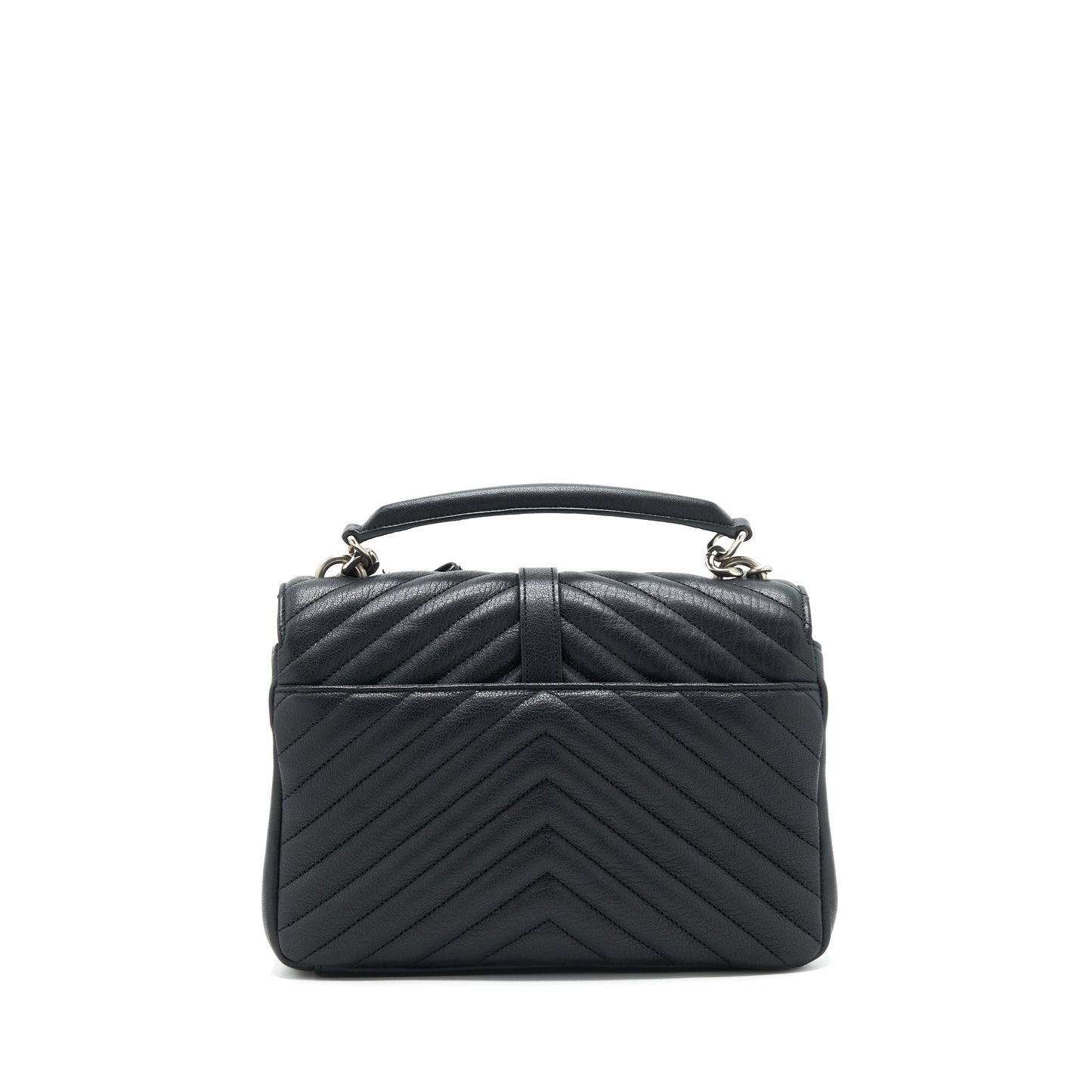 YSL Saint Laurent Saint Laurent College Purse Limited Edition Ruthenium Black Travel Bag
