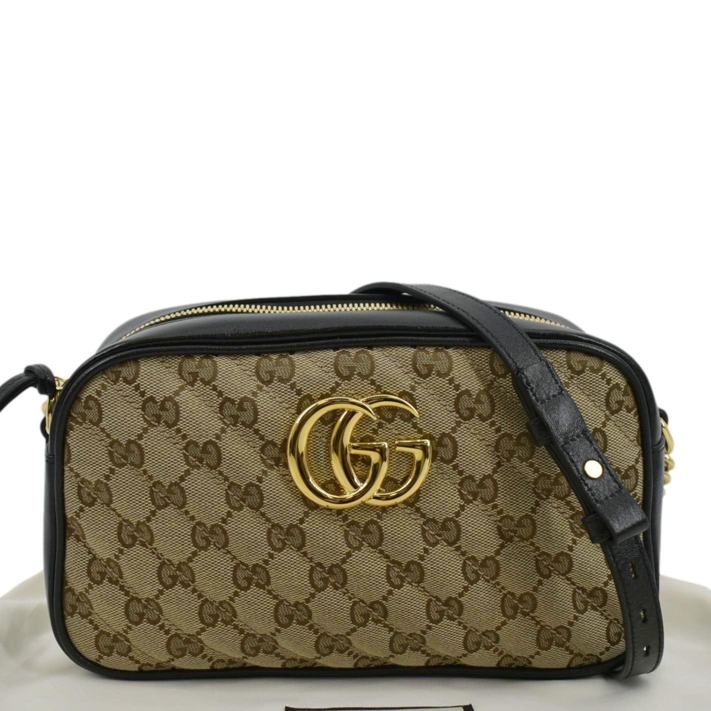 Gucci Marmont Small Crossbody Camera Bag Canvas Monogram Crossbody Bag