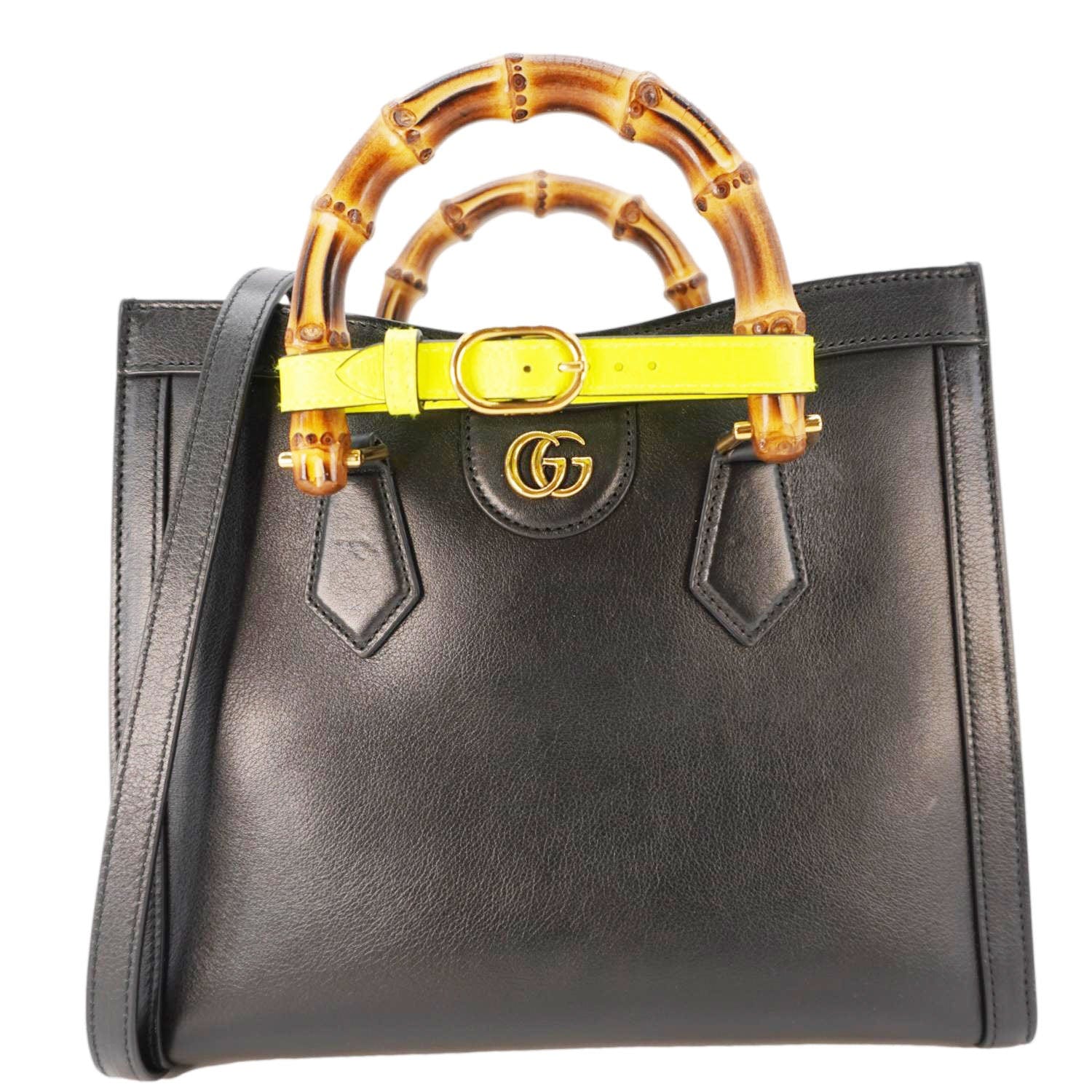 Gucci Bamboo Diana Tote Bag Leather Black