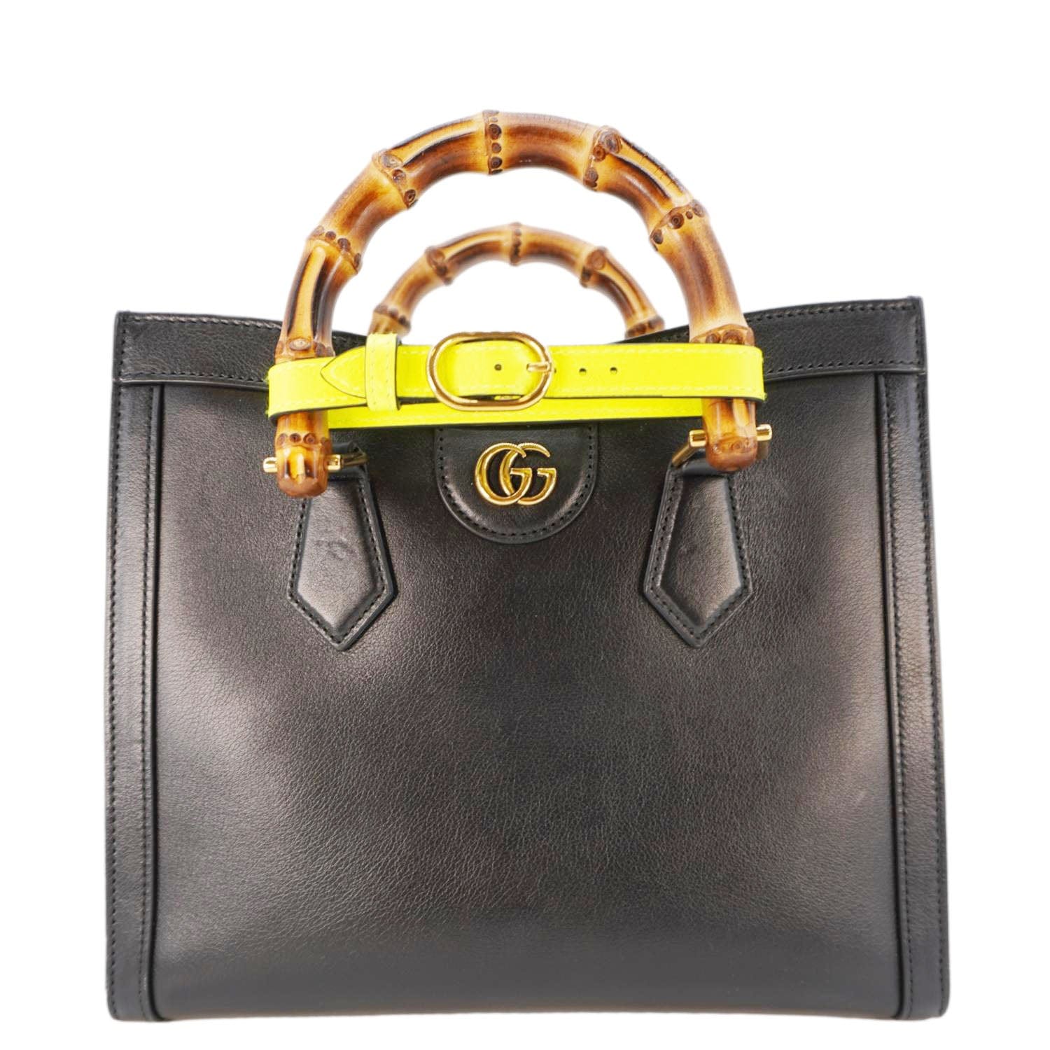 Gucci Bamboo Diana Tote Bag Leather Black