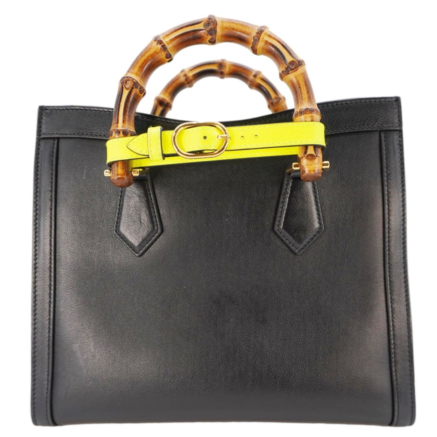 Gucci Bamboo Diana Tote Bag Leather Black