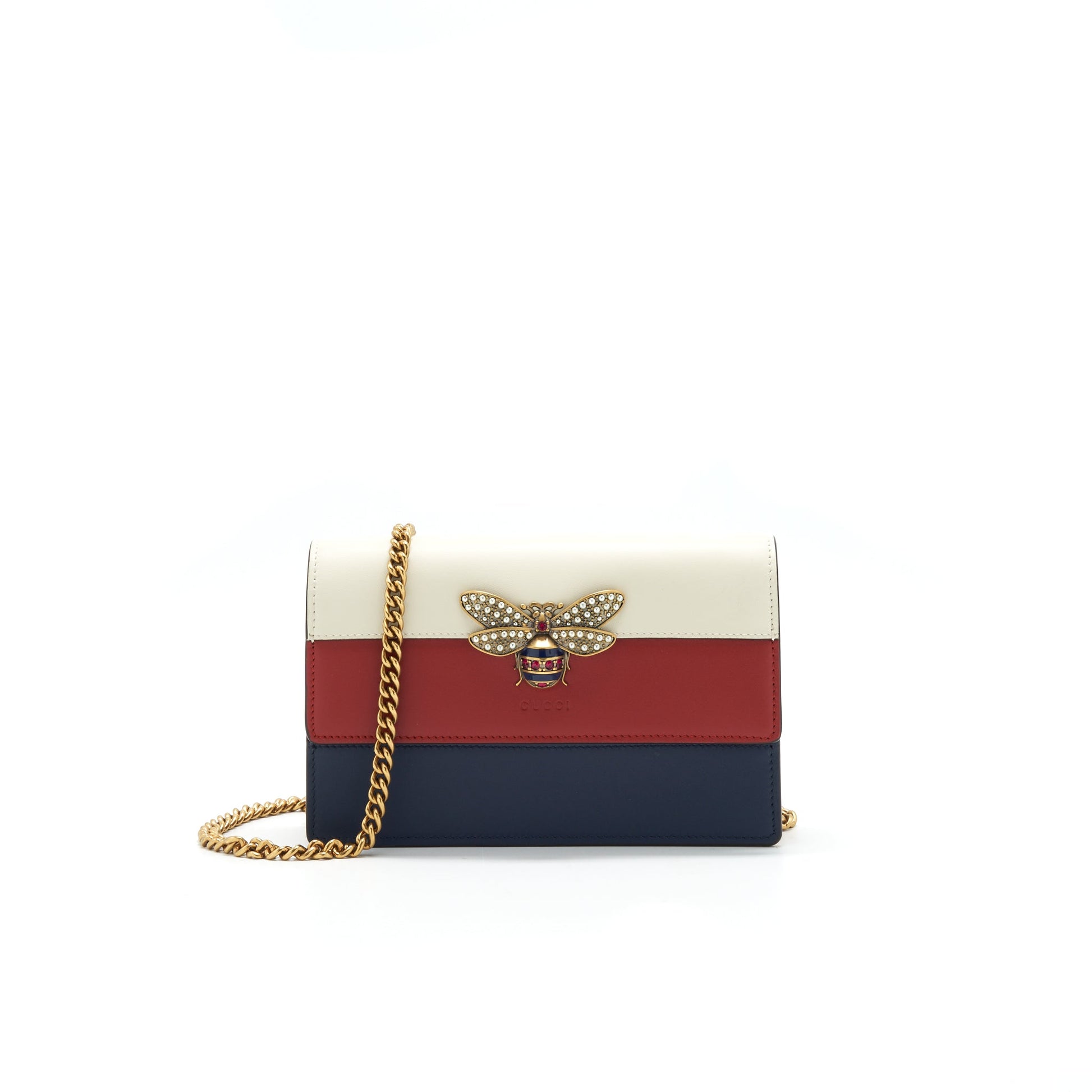 Gucci Queen Margaret Bag Leather Mini Travel Bag