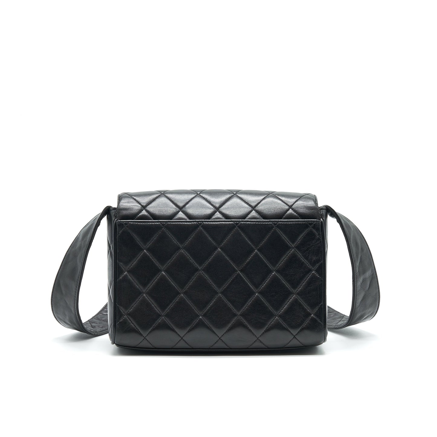 Chanel   CC Logo Flap Bag with Strap So black
