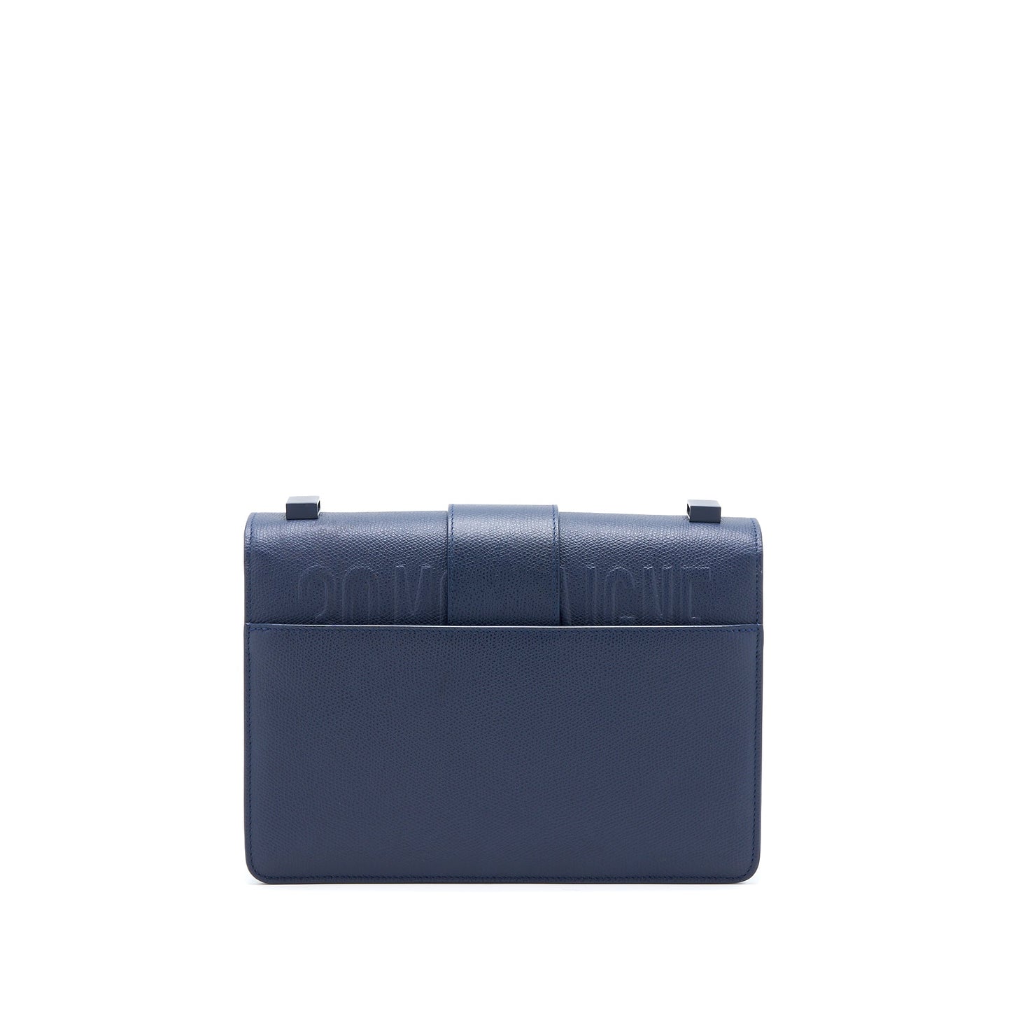 Dior Montaigne Calfskin Navy With Hardware Handbag Black Travel Bag