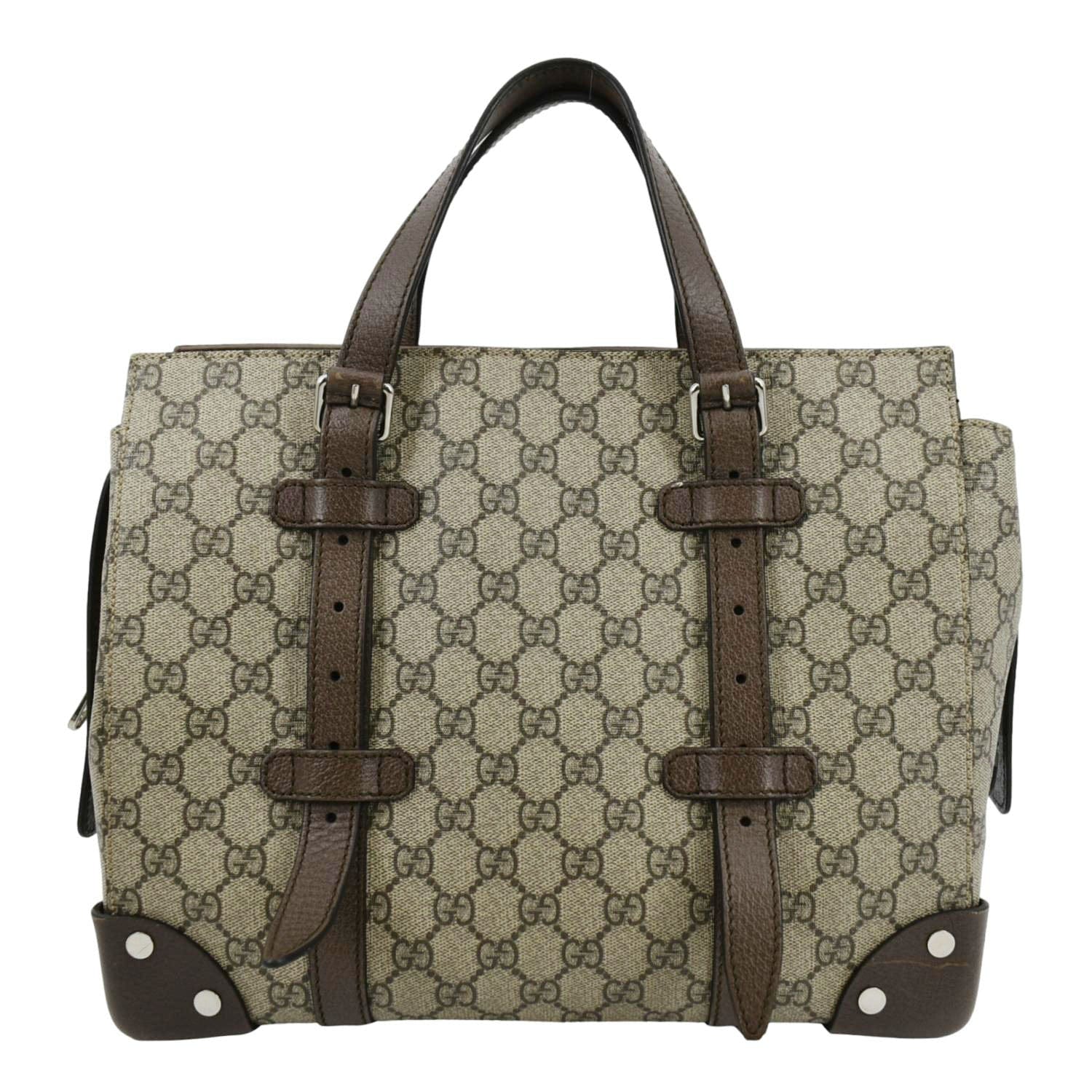 Gucci Supreme Tote Bag Canvas Beige