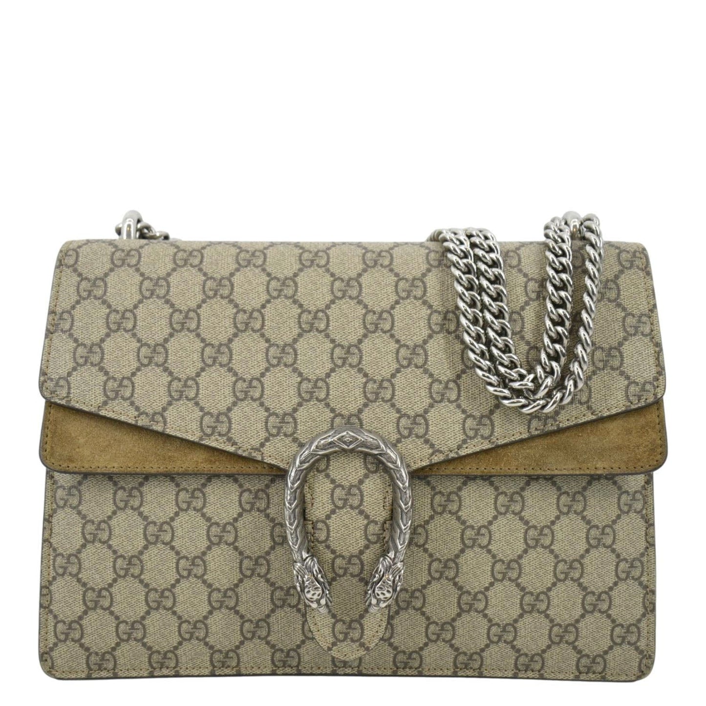 Gucci Dionysus Supreme Shoulder Bag Monogram Beige