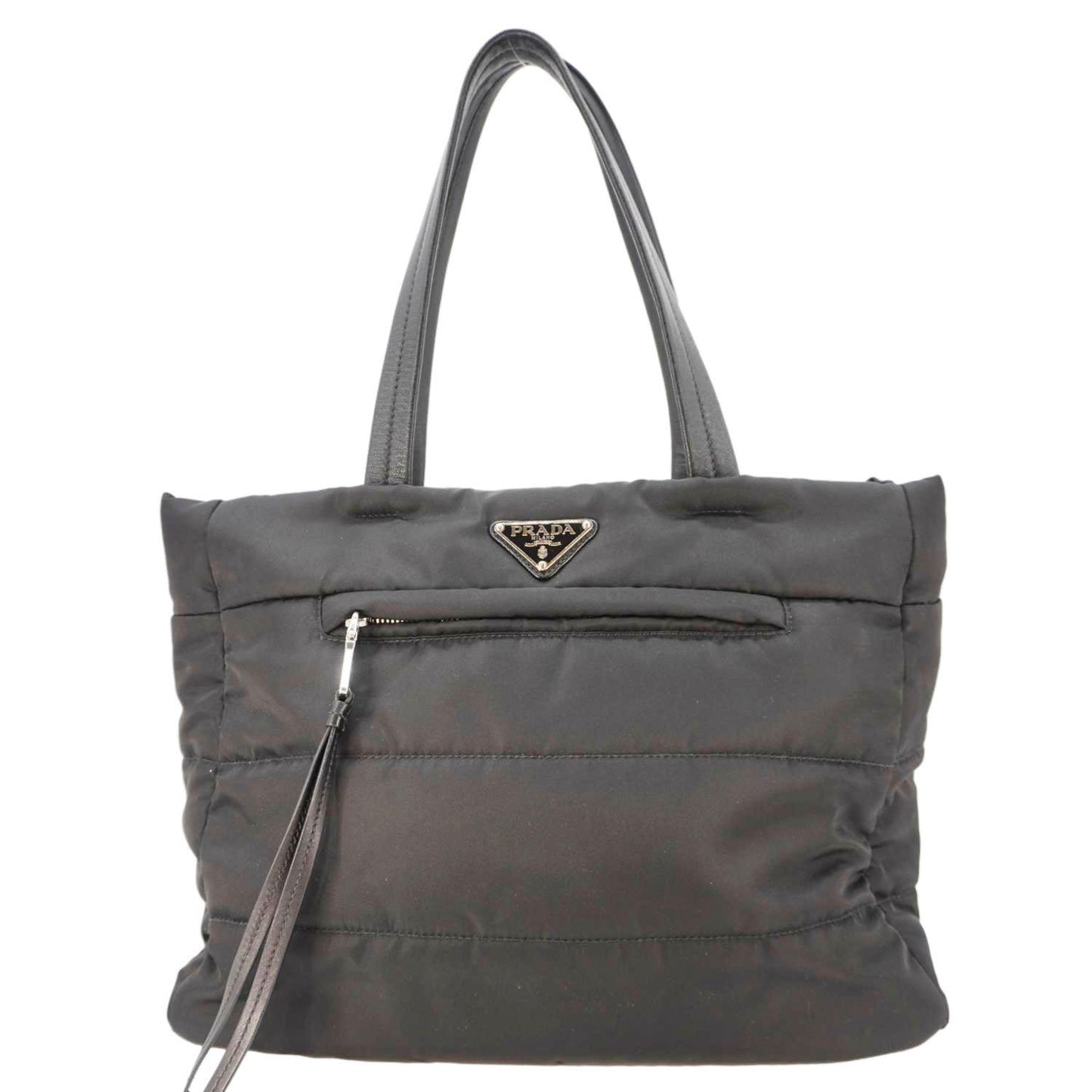 Prada Tessuto Bomber Shopping Tote Bag Nylon Black