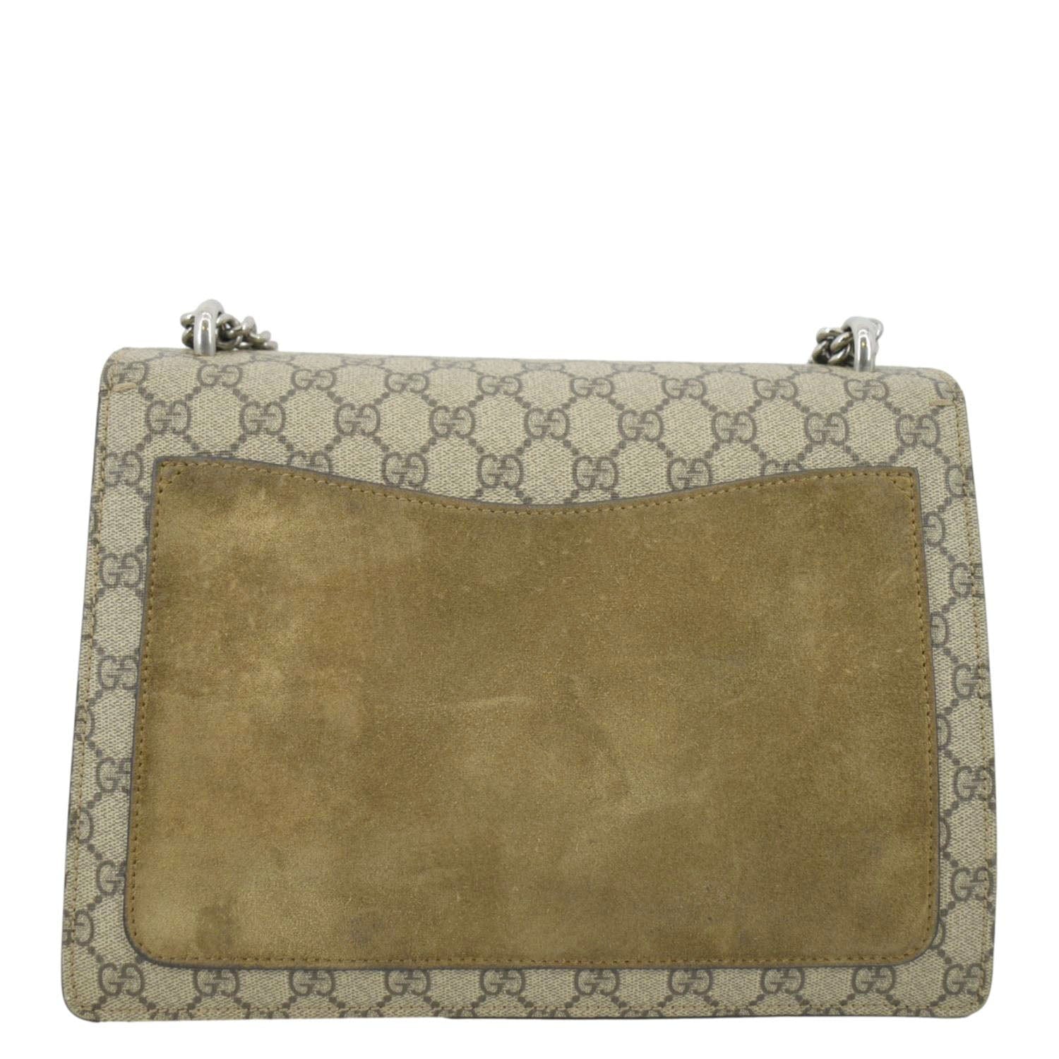 Gucci Dionysus Supreme Shoulder Bag Monogram Beige