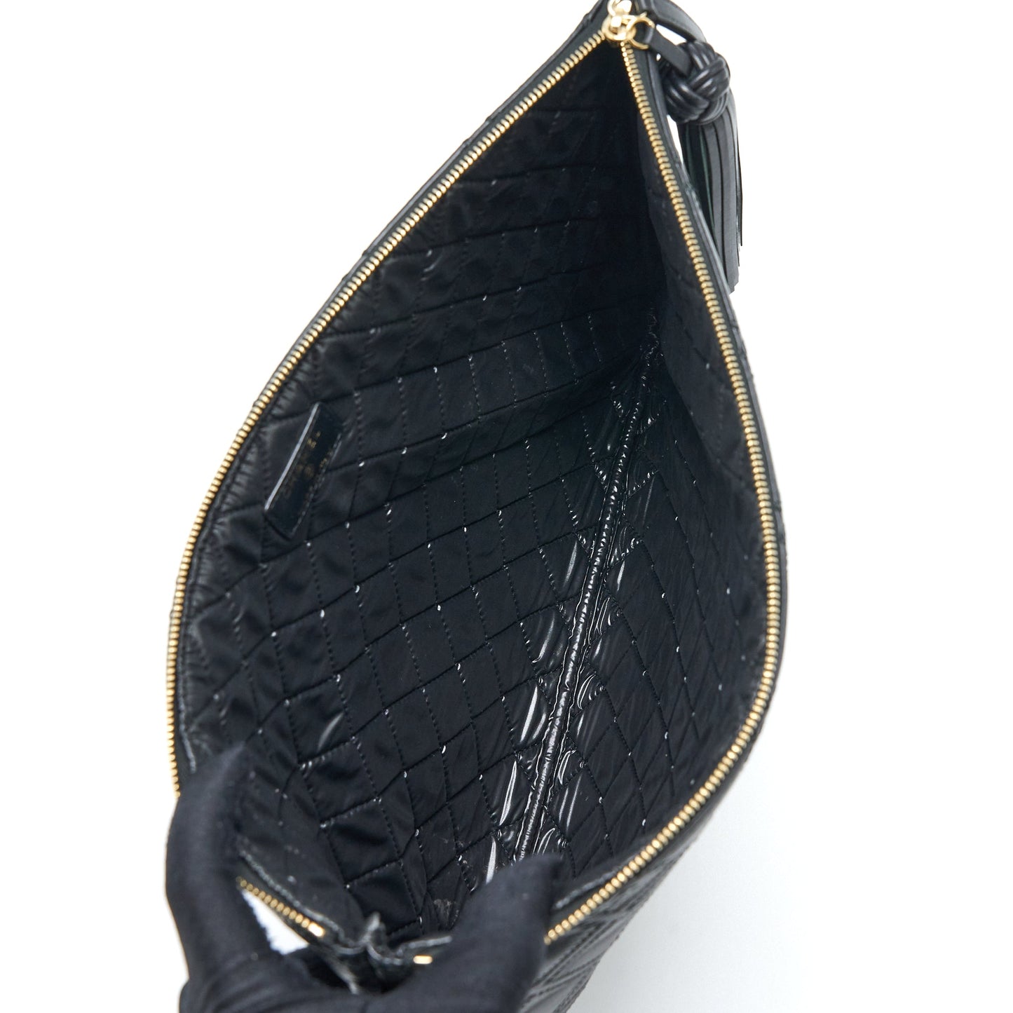 Chanel Quilted Tassel LGHW Black Handbag