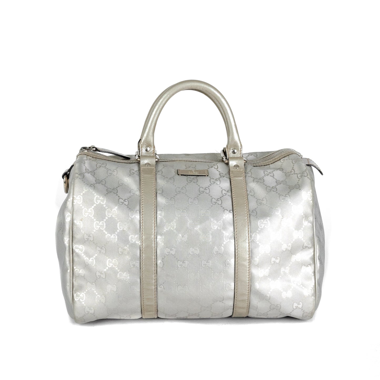 Gucci Boston Bag Silver Tote Bag