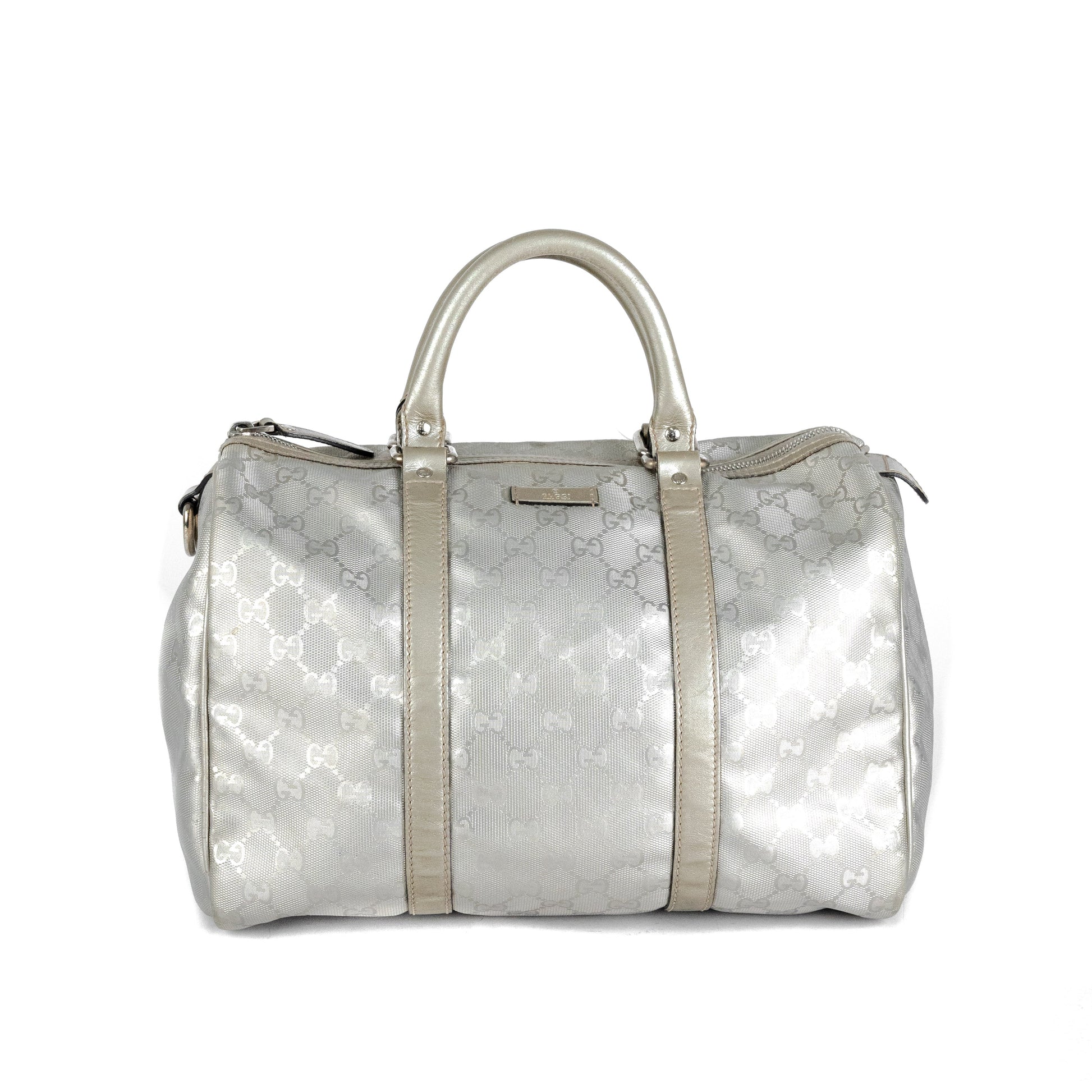 Gucci Boston Bag Silver Tote Bag