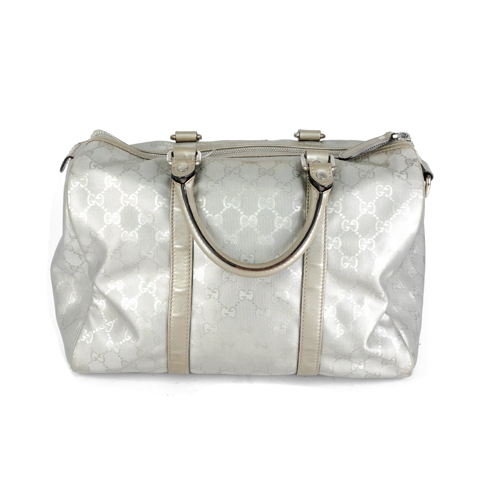Gucci Boston Bag Silver Tote Bag