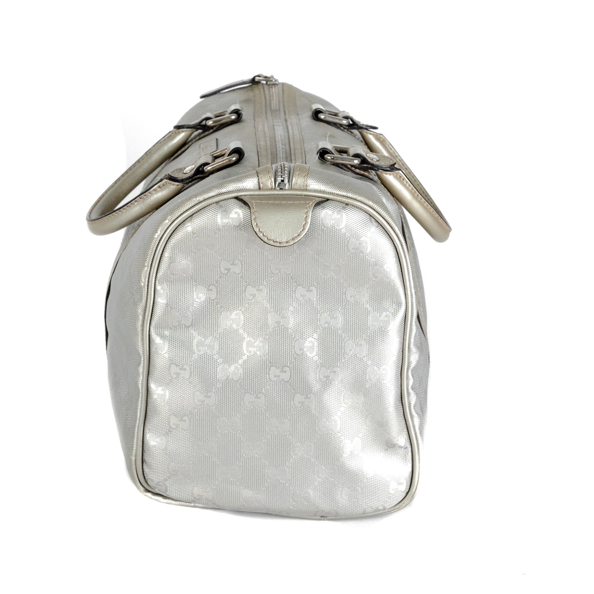 Gucci Boston Bag Silver Tote Bag