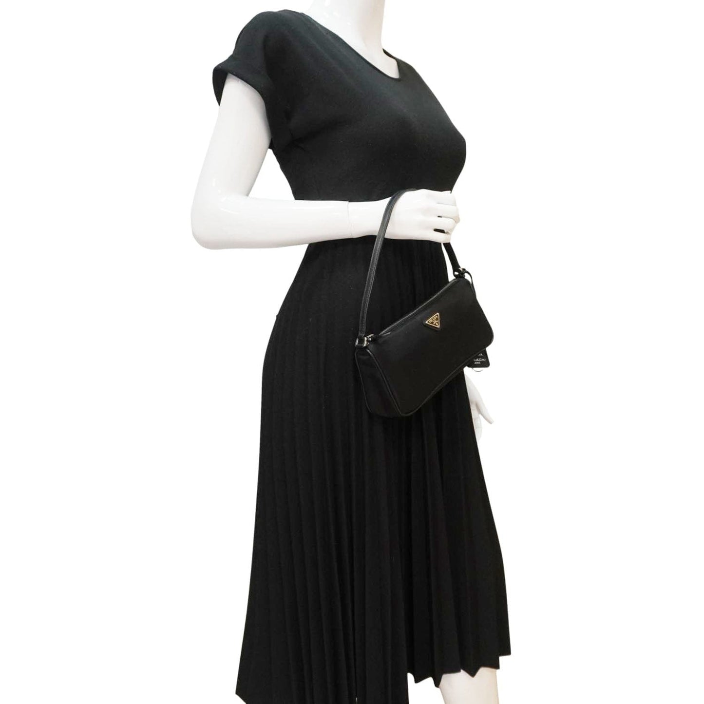 Accessory Pouch Hobo Bag Nylon Black Travel Bag