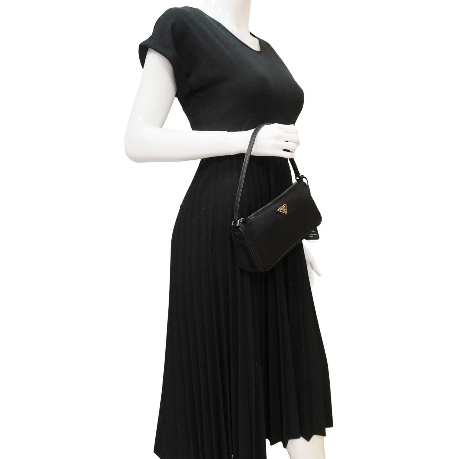 Accessory Pouch Hobo Bag Nylon Black Travel Bag