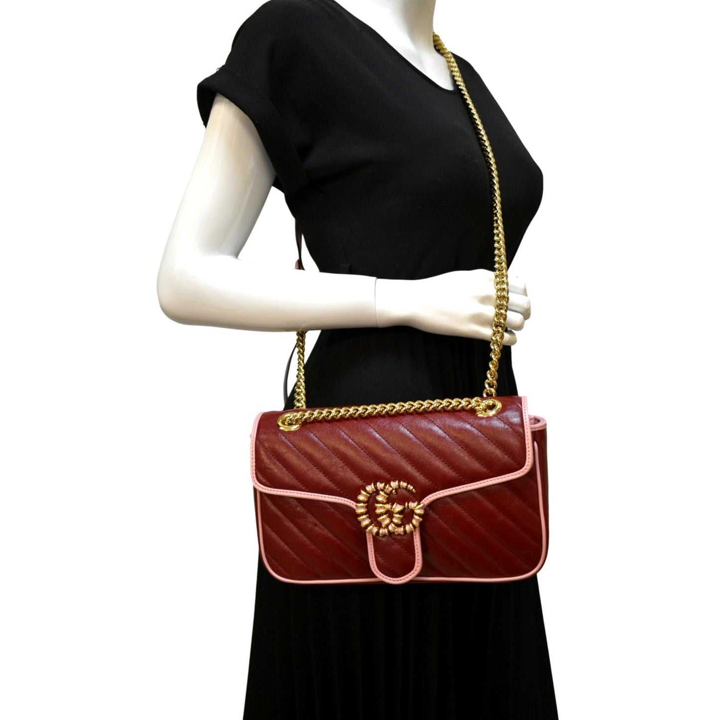 Gucci Marmont Shoulder Bag Leather Matelasse Marmont 443496