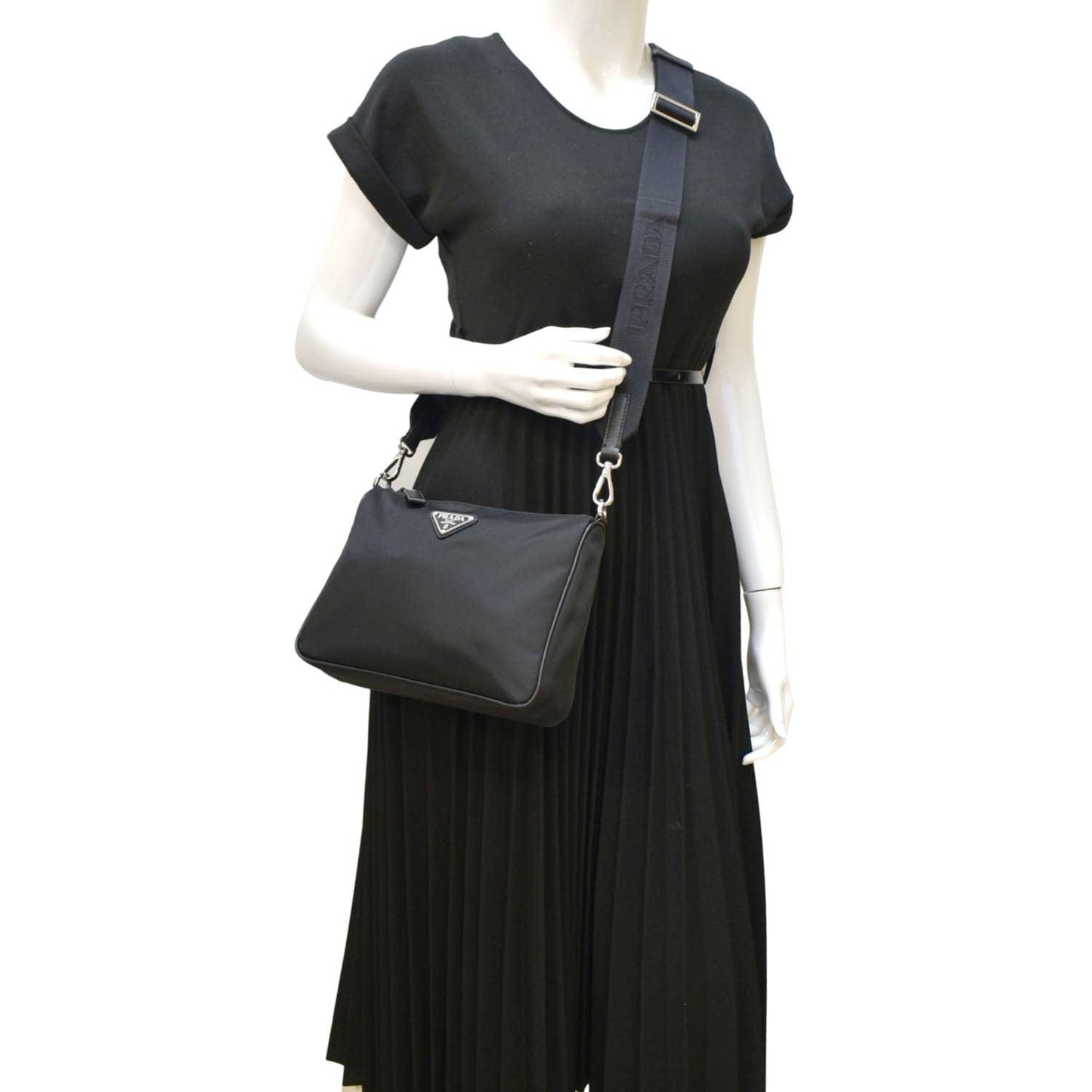 Prada Re Crossbody Bag Nylon Black