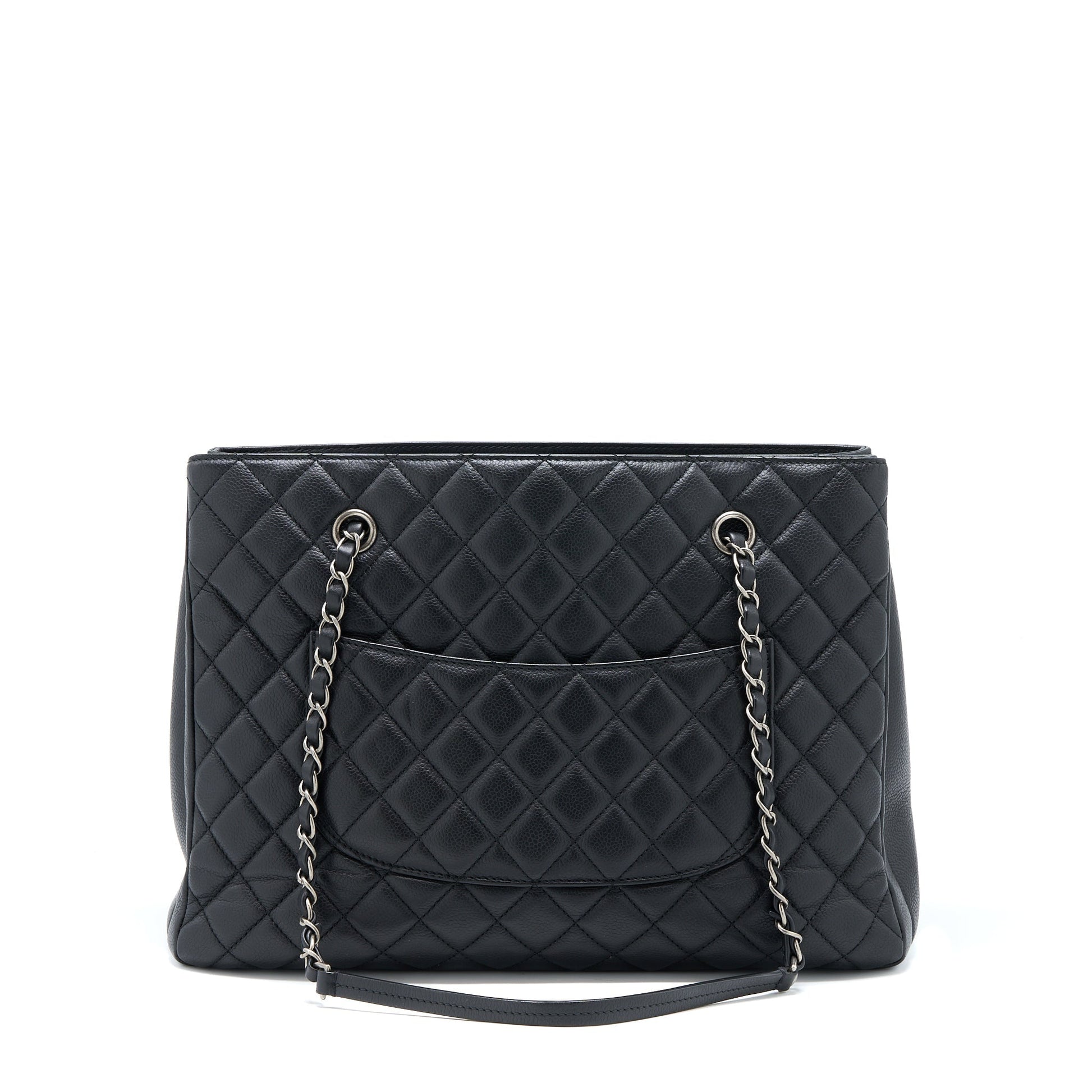 Chanel Urban Companion Caviar Ruthenium Hardware Black Tote Bag