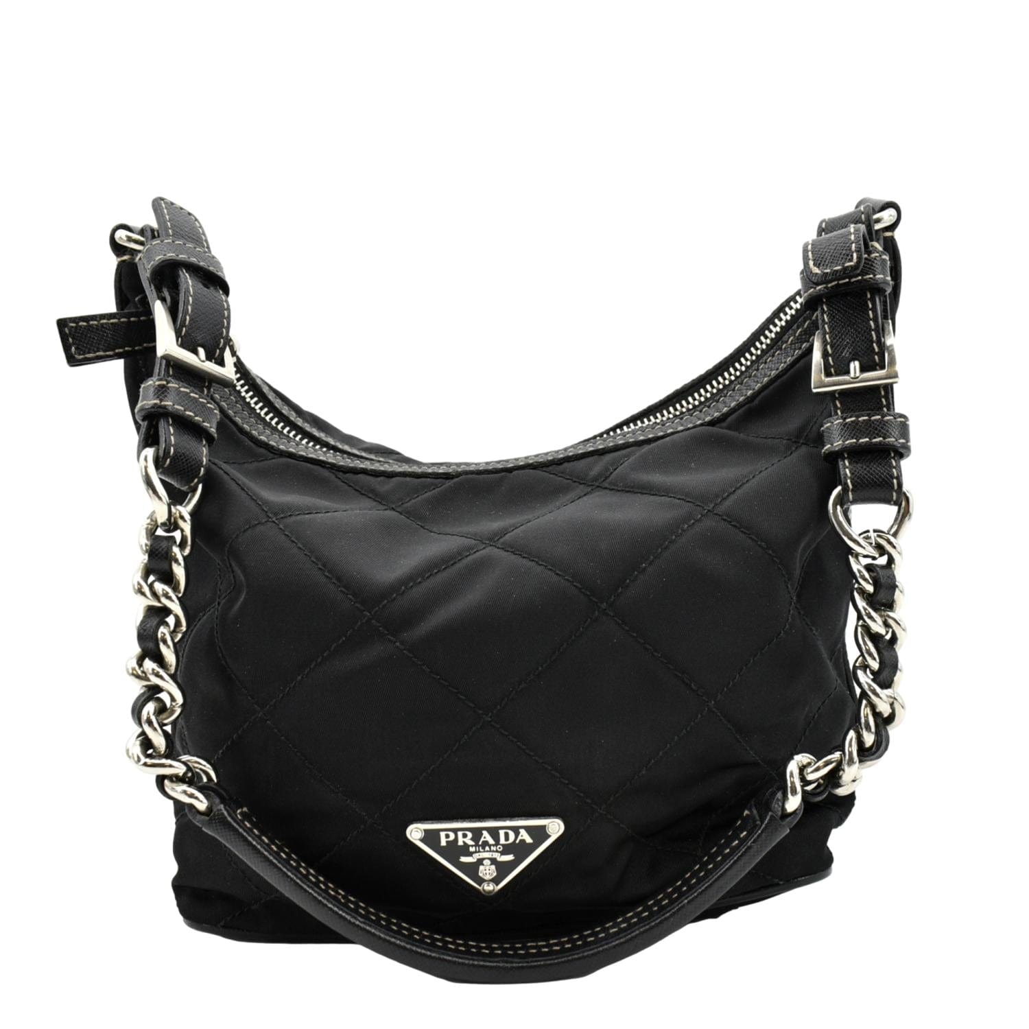 Prada Tessuto Re Edition Shoulder Bag Nylon Black Mini