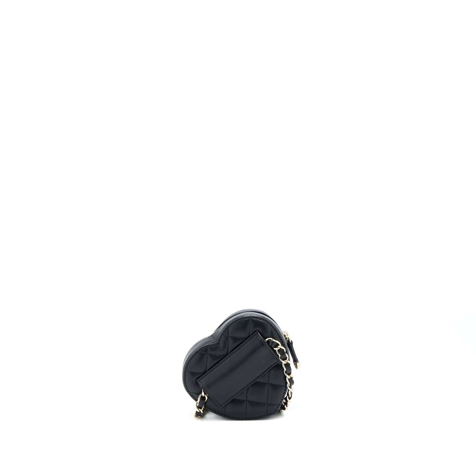 Chanel 22S Heart Belt Lambskin LGHW Black Lghw 7