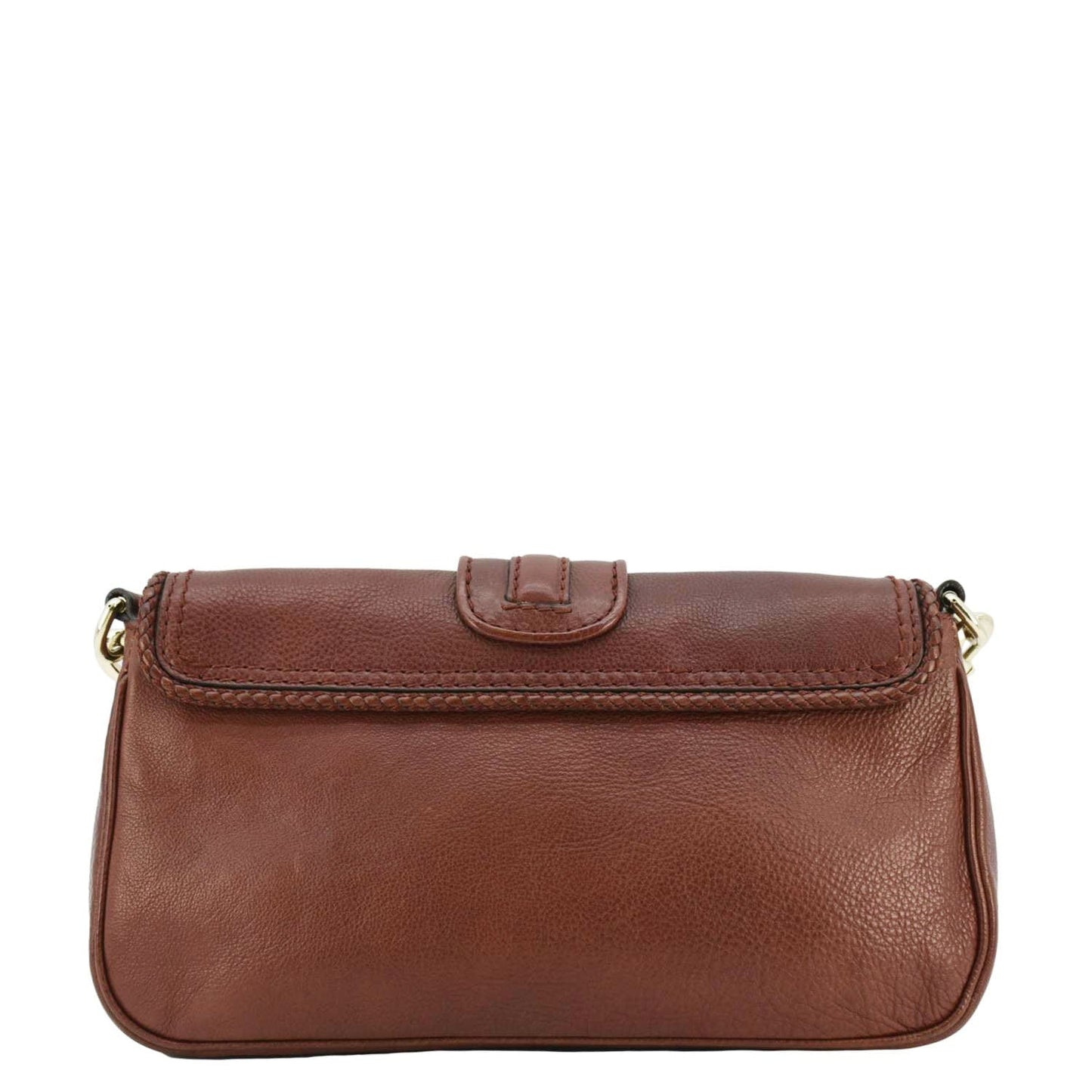 Gucci Marrakech Evening Shoulder Bag Dark Leather Brown