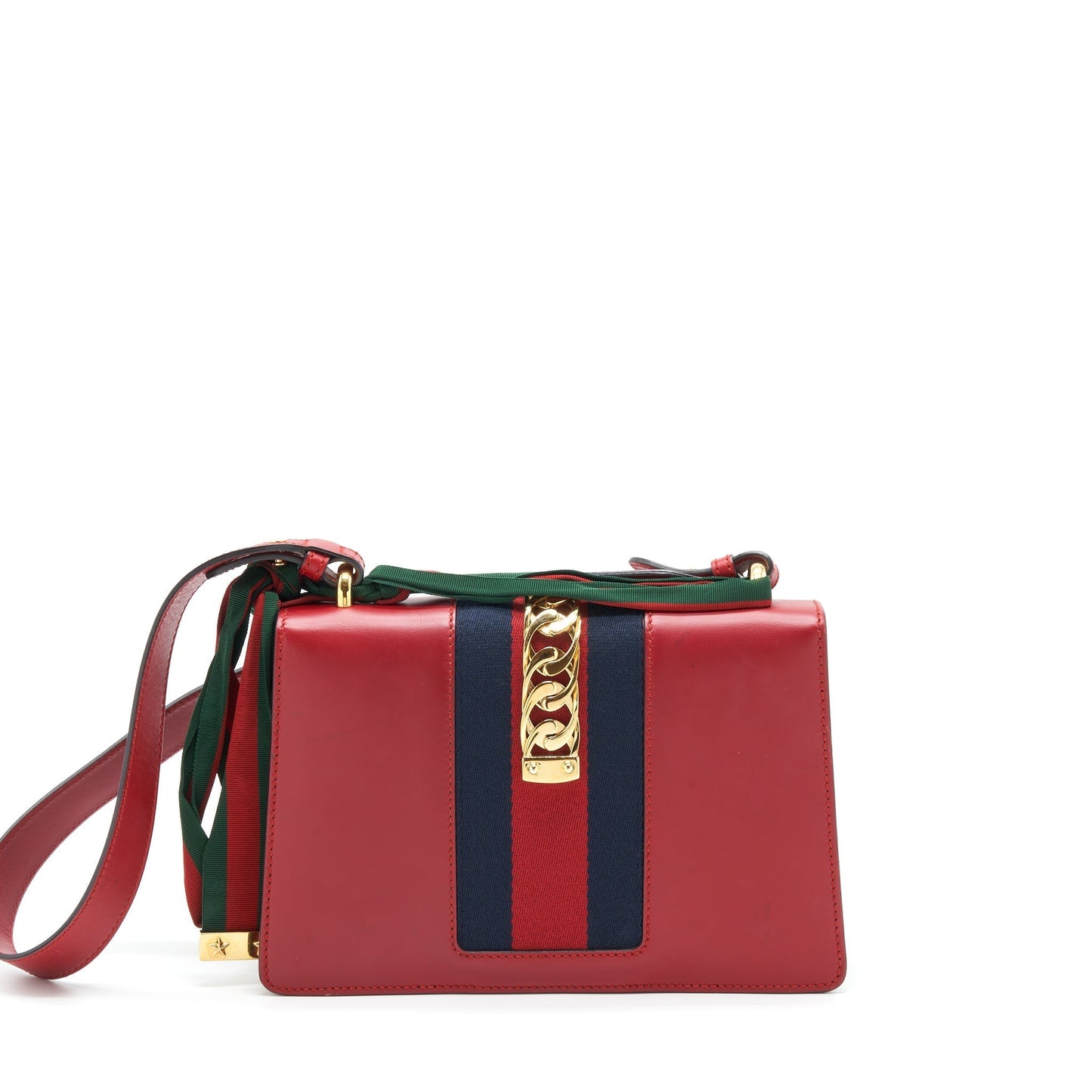 Gucci Sylvie Shoulder Bag Red Small