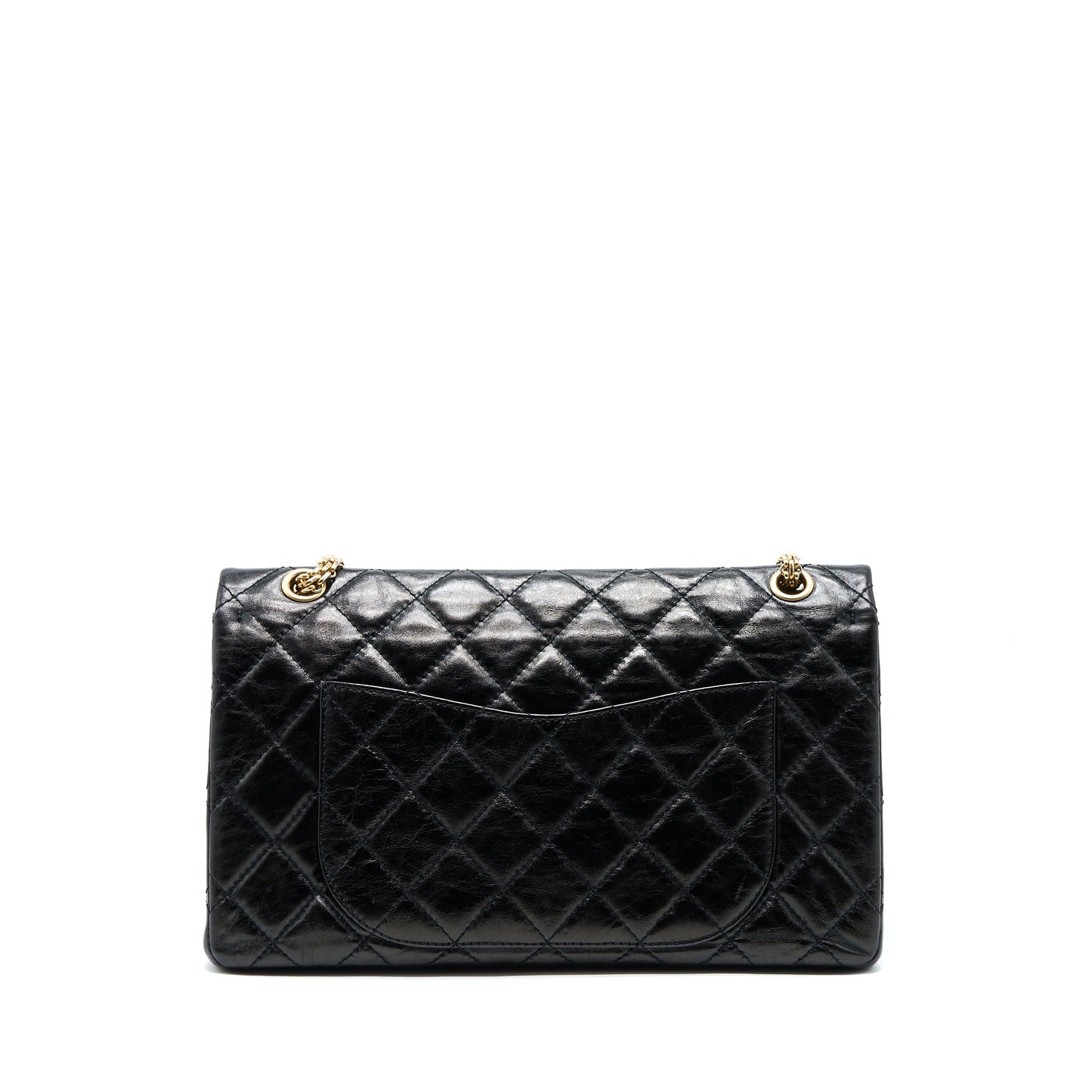 Chanel 2.55 Reissue 227 Shiny Aged Calfskin Black Handbag