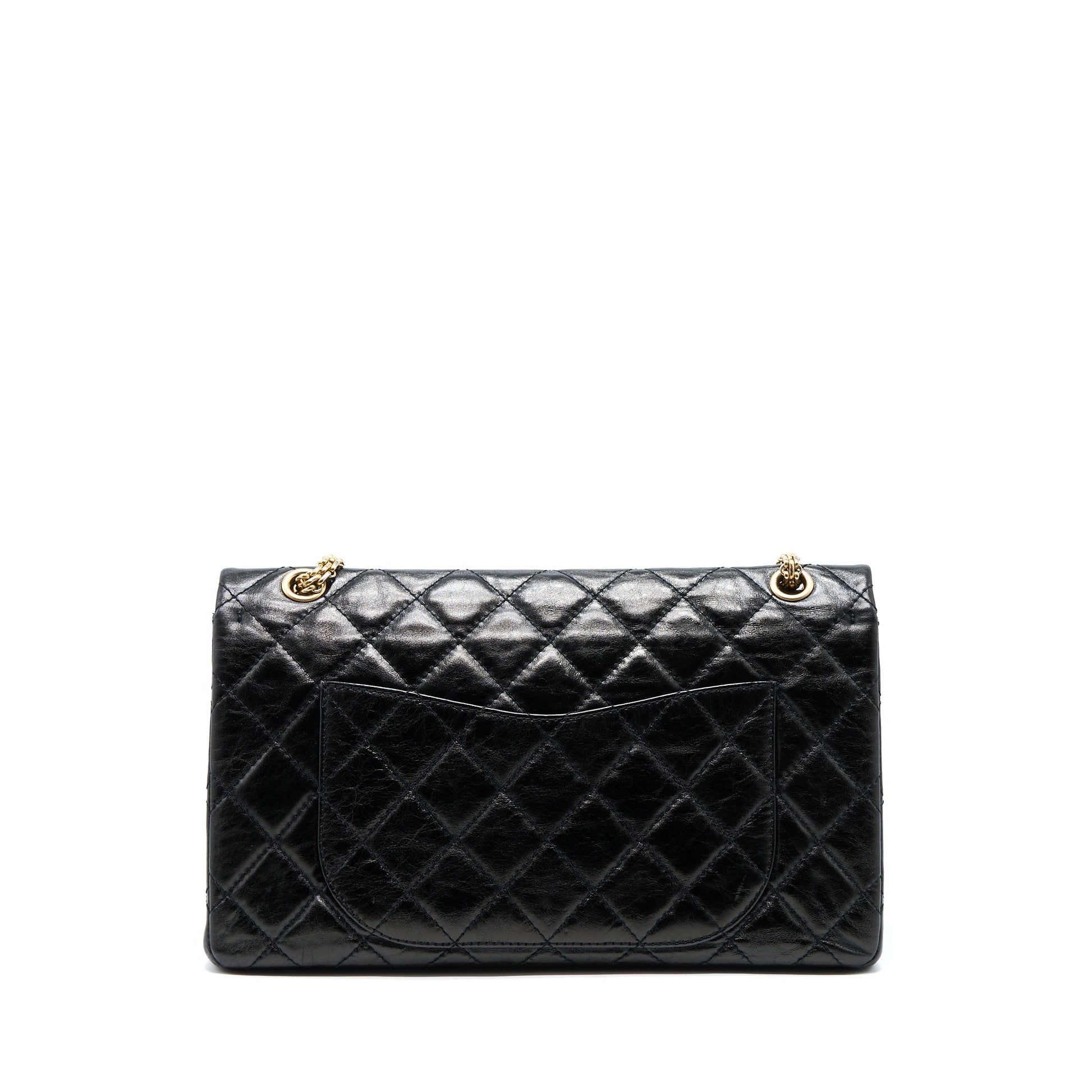 Chanel 2.55 Reissue 227 Shiny Aged Calfskin Black Handbag