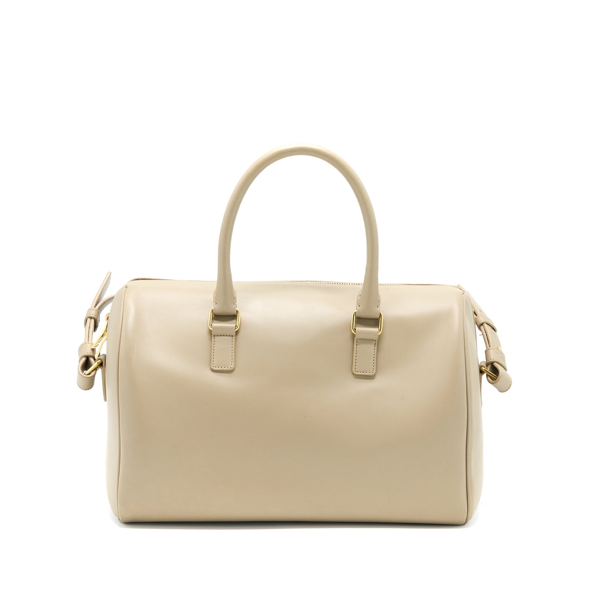 YSL Saint Laurent Saint Laurent Duffle Purse Calfskin Light Grey Travel Bag