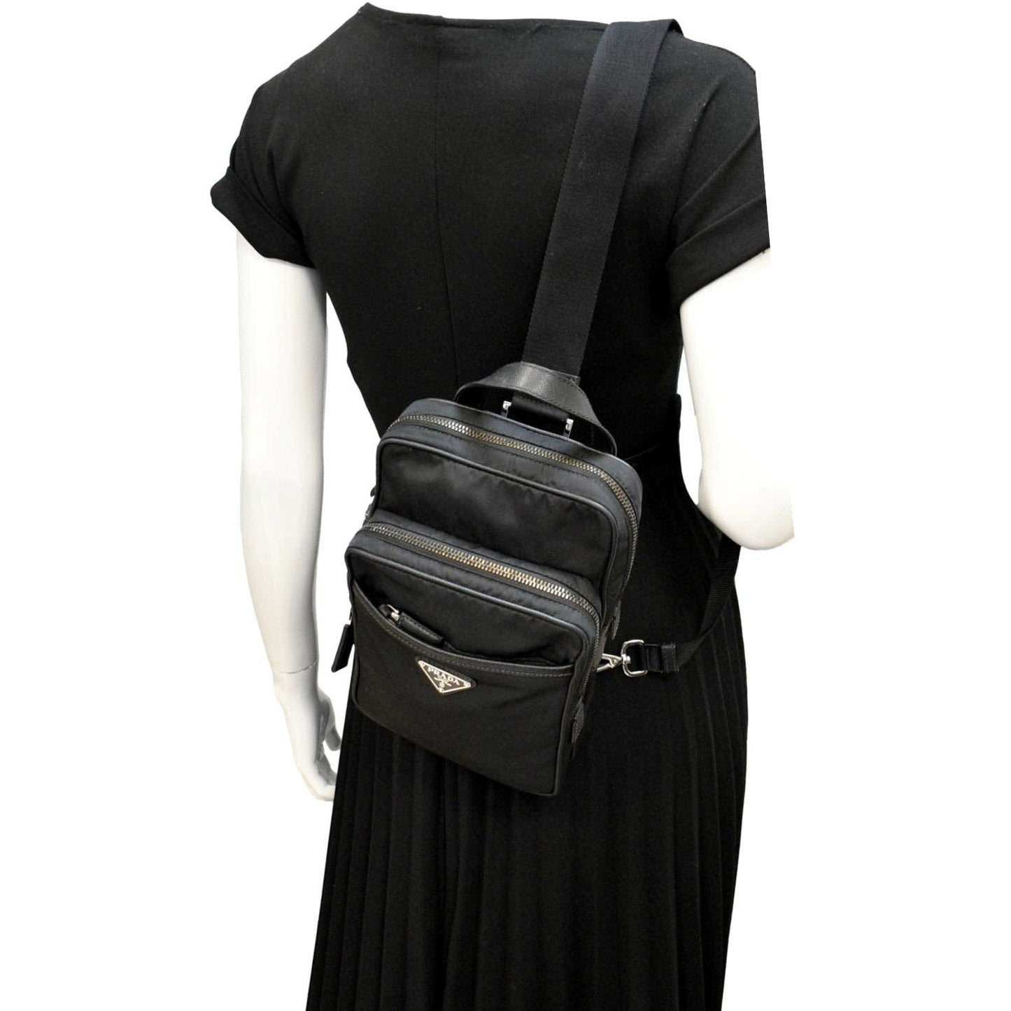 Prada 2Vz026 Backpack Bag Nylon Black