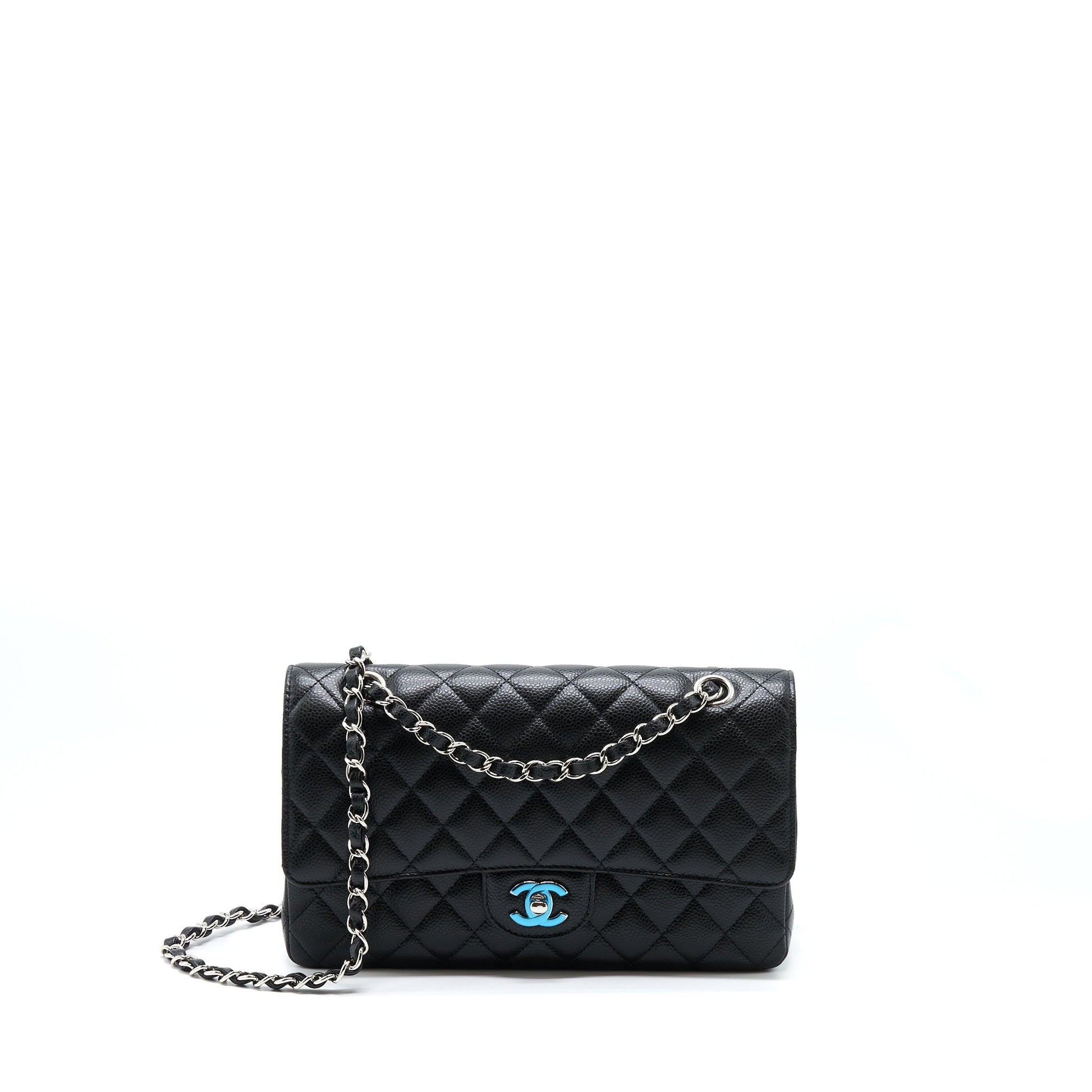Chanel Classic Double Flap Caviar SHW Black Shoulder Bag