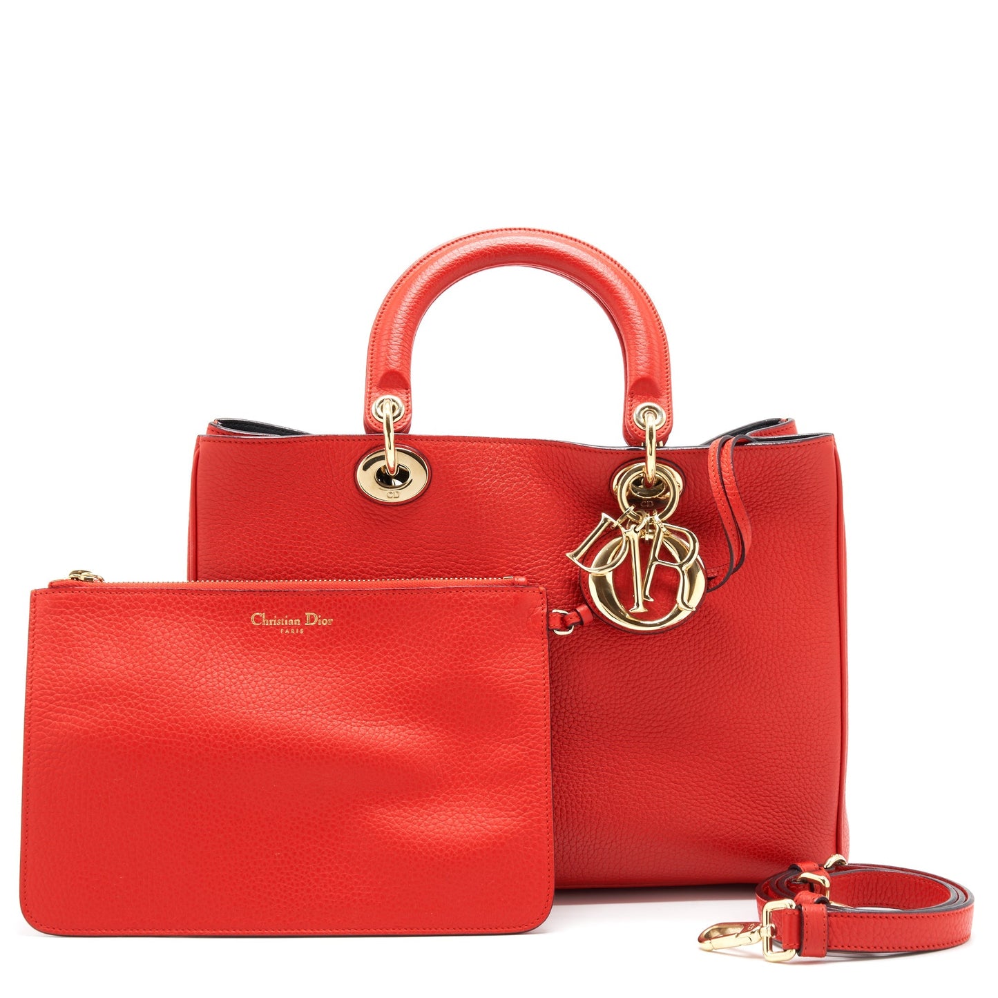 Dior issimo Tote Purse Handbag Red Tote Bag