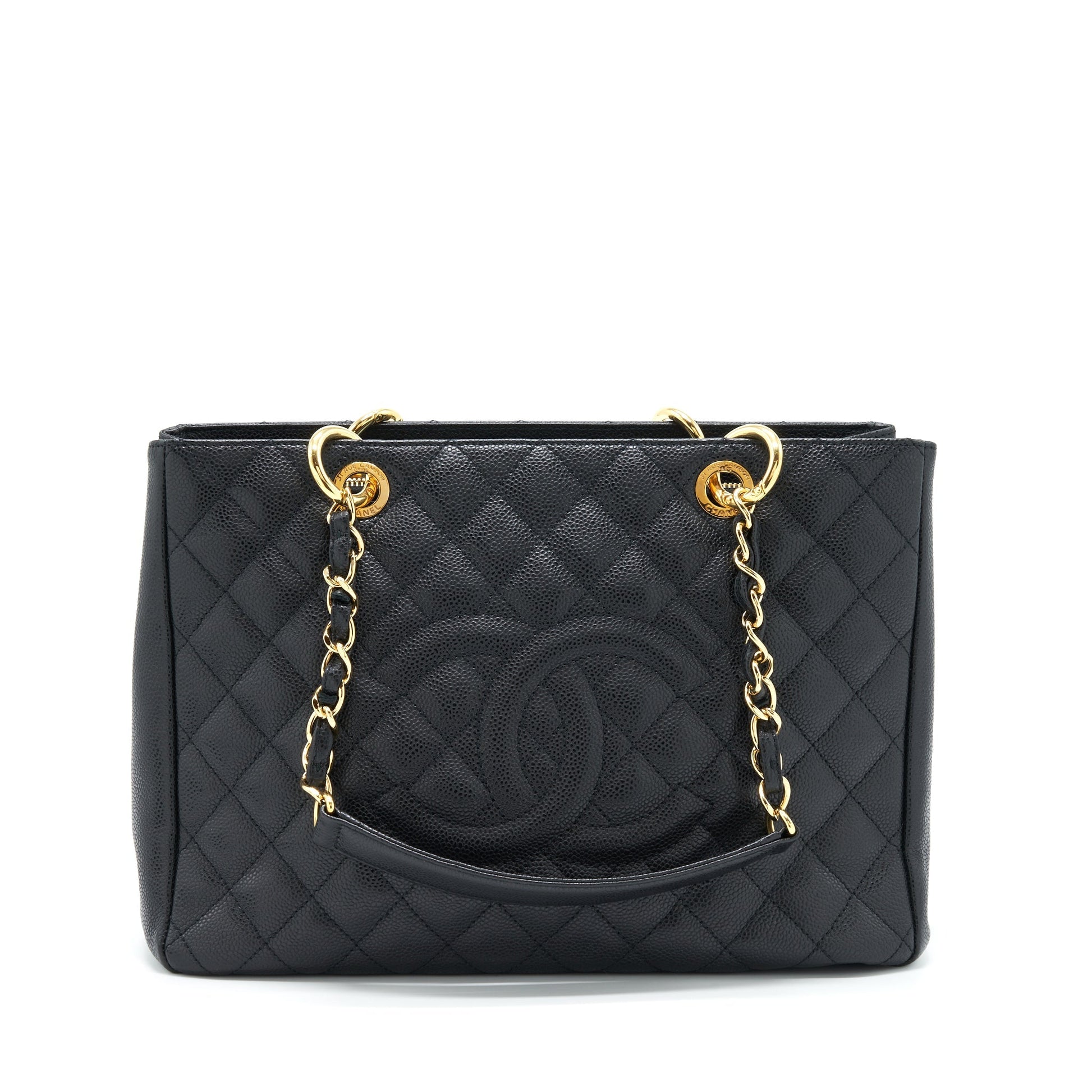 Chanel Grand Shopping Caviar GHW Black Tote Bag Ghw 2