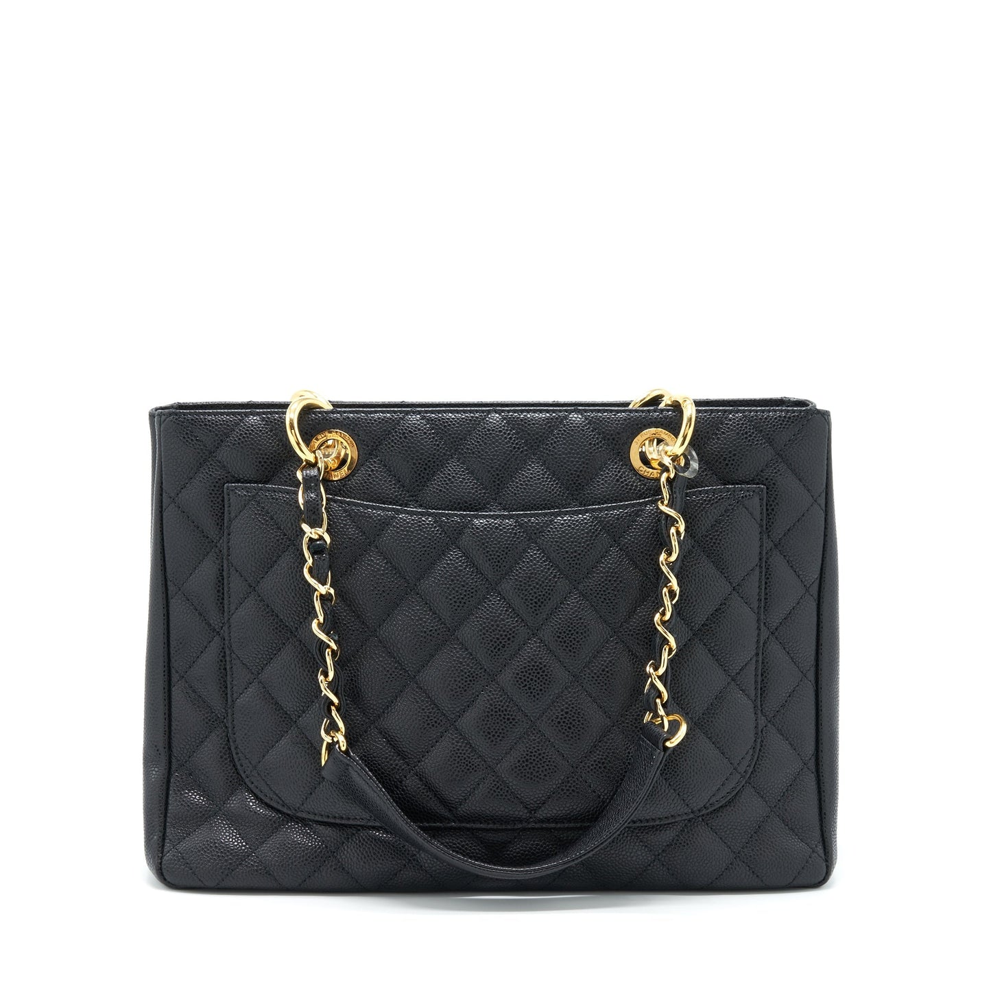 Chanel Grand Shopping Caviar GHW Black Tote Bag Ghw 2