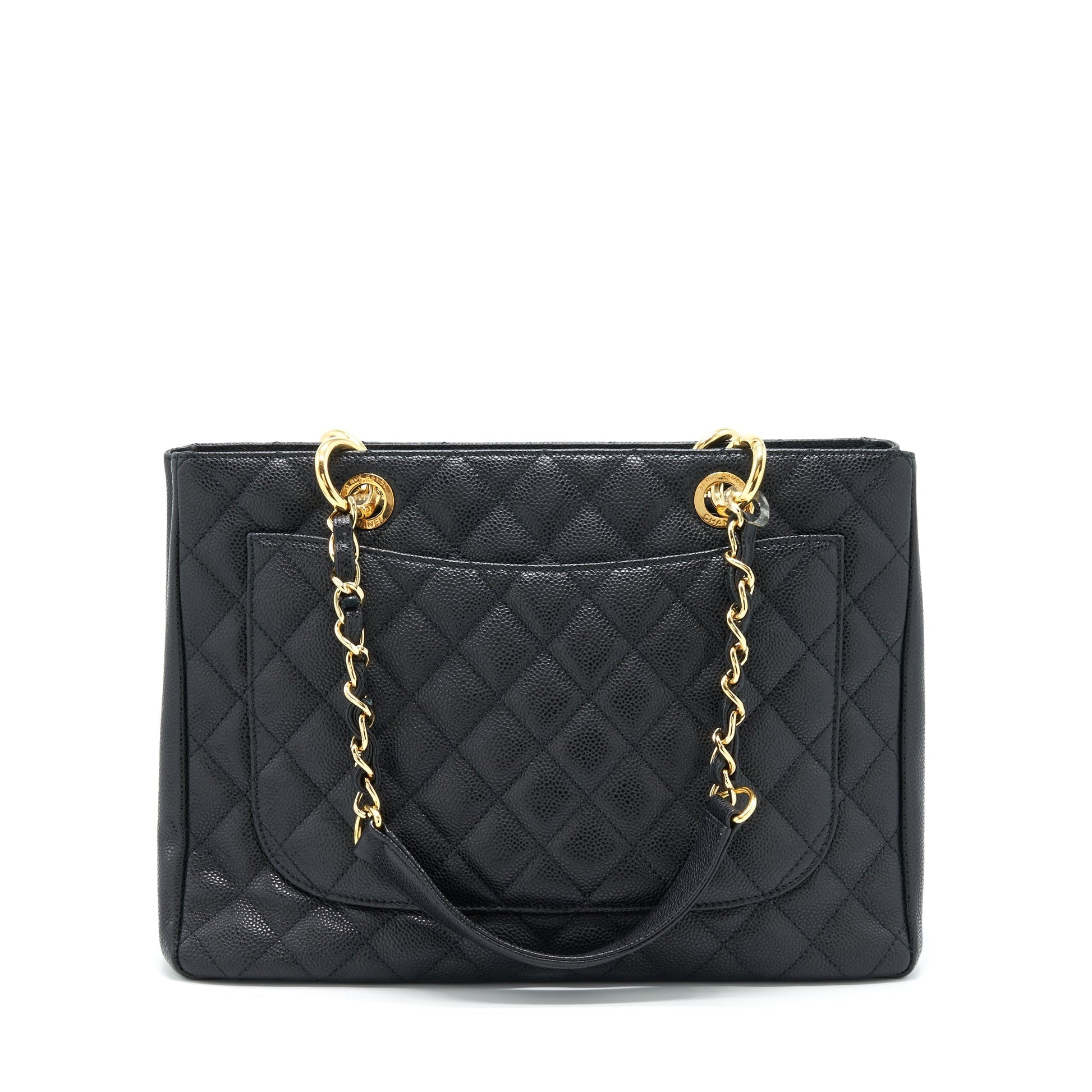 Chanel Grand Shopping Caviar GHW Black Tote Bag Ghw 2