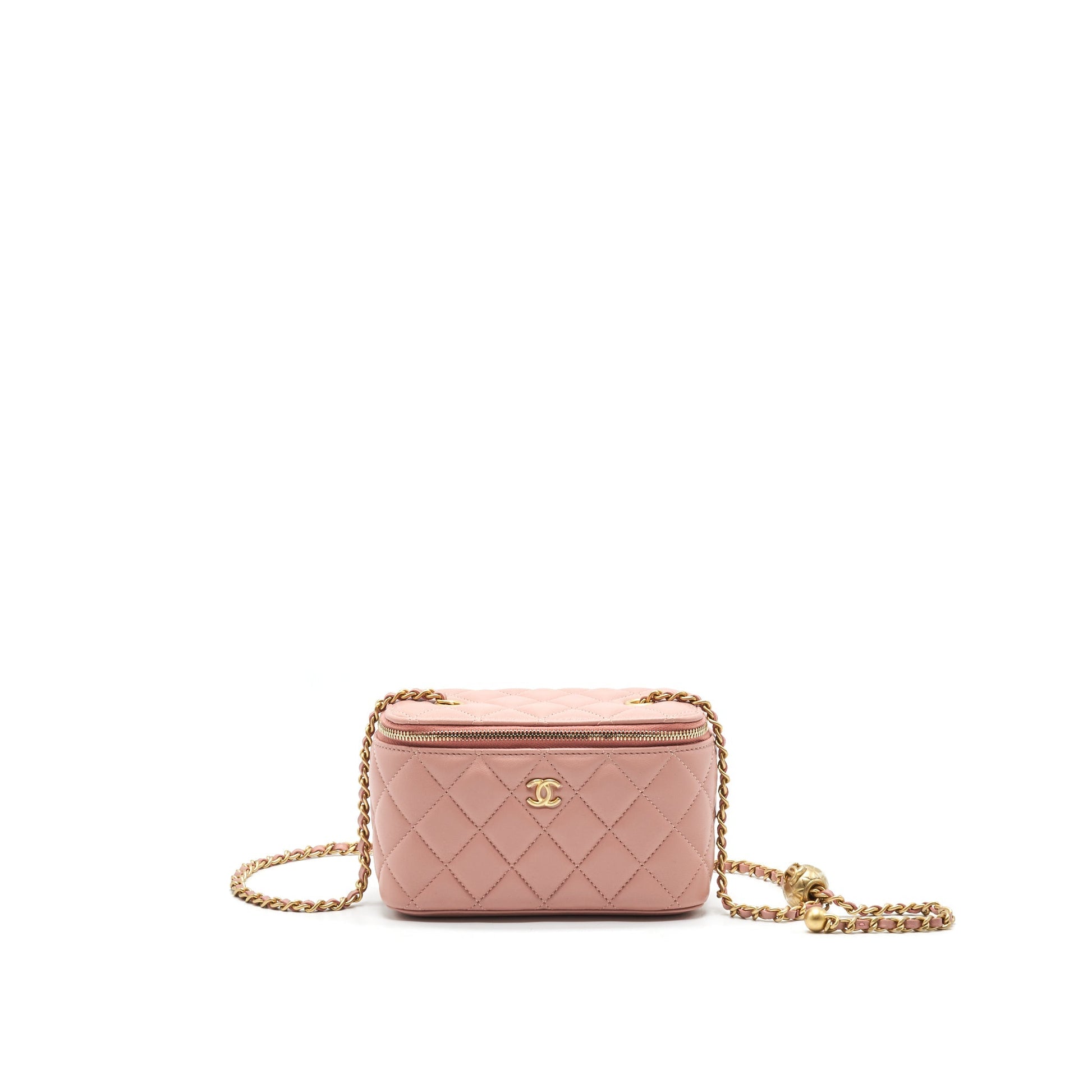 Chanel 21B Dark Pearl Crush Rectangular Vanity Pink Handbag