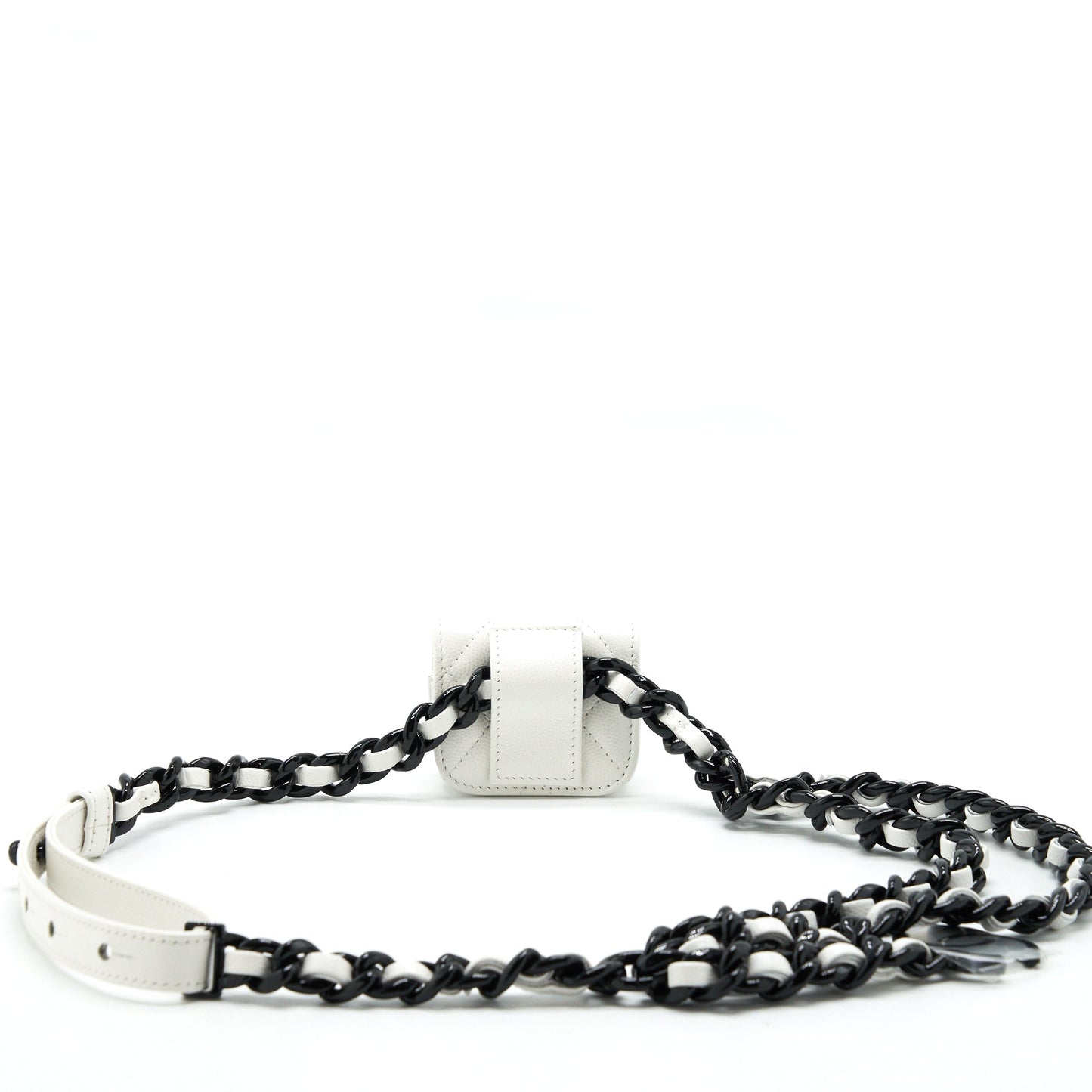 Chanel AirPods Belt Hardware Black White