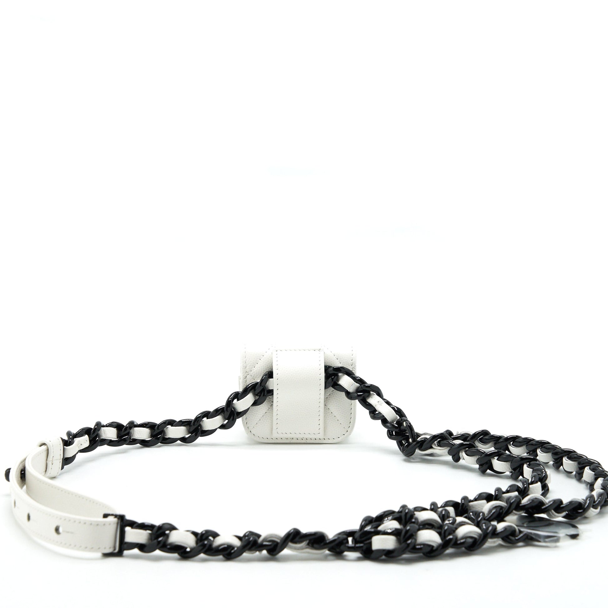 Chanel AirPods Belt Hardware Black White