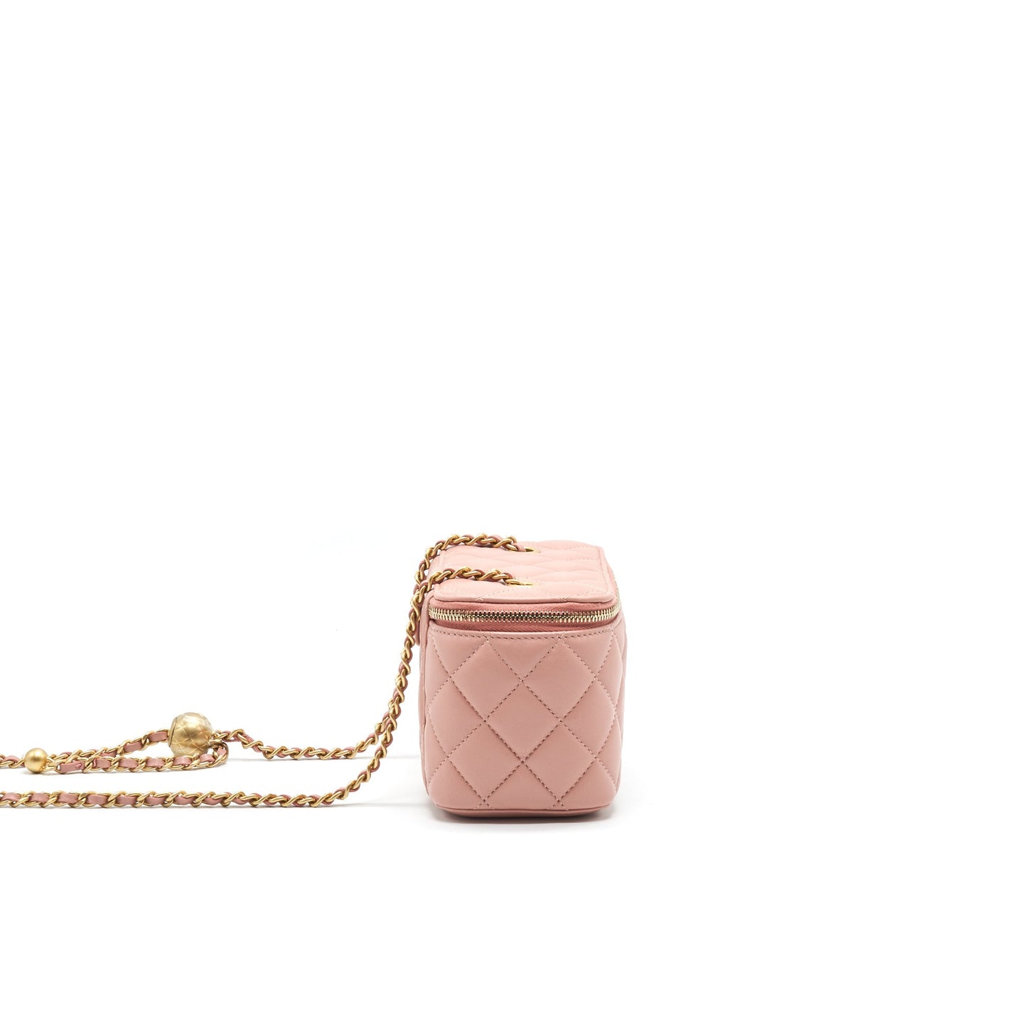 Chanel 21B Dark Pearl Crush Rectangular Vanity Pink Handbag