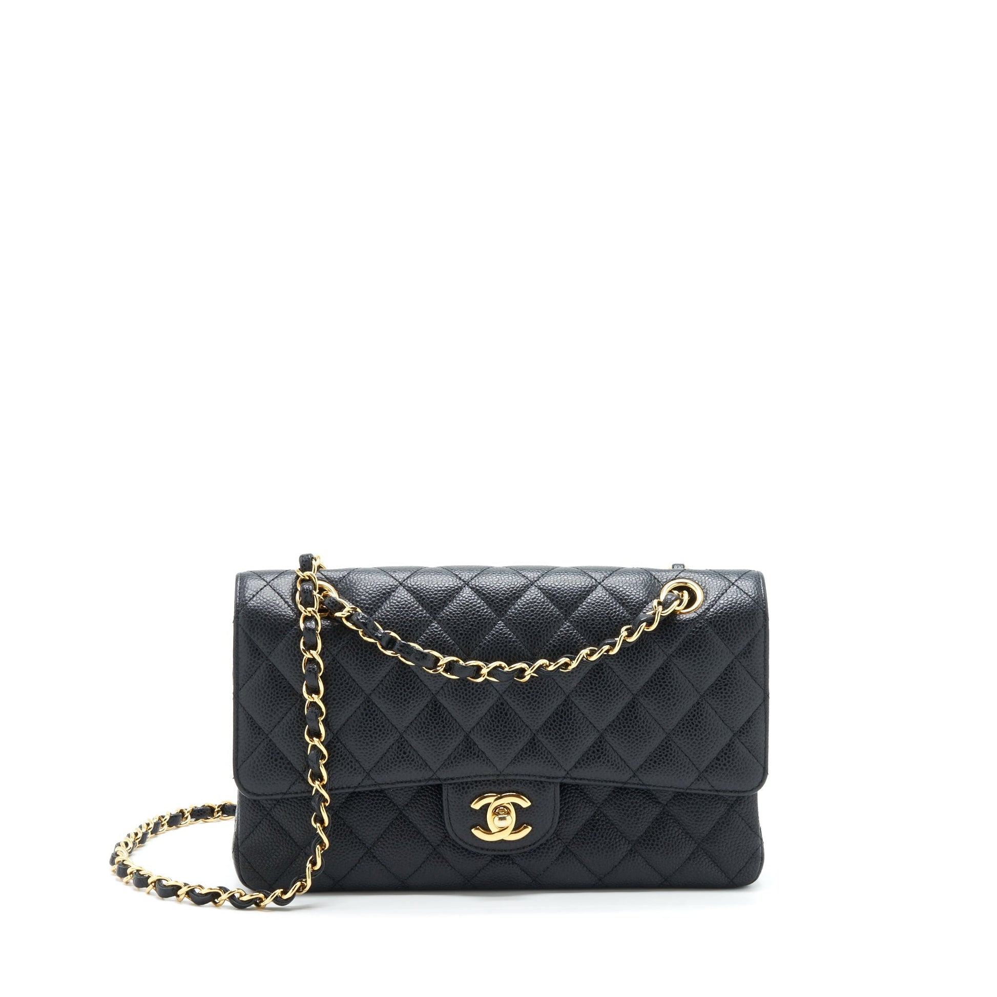 Chanel Classic Double Flap Caviar GHW Black Shoulder Bag Ghw 3