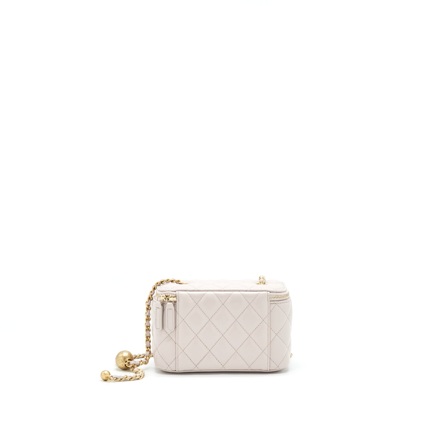 Chanel Pearl Crush Long Vanity On Lambskin Handbag