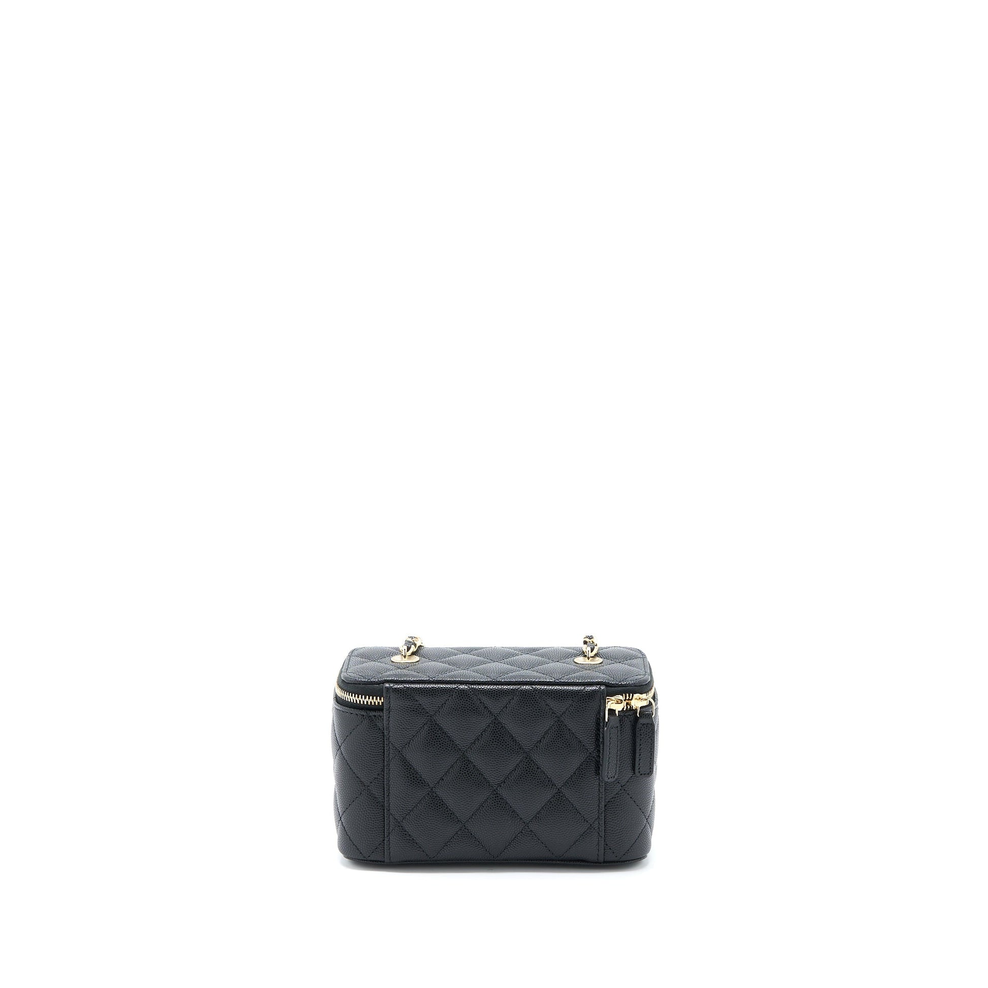 Chanel Long Vanity Caviar LGHW Microchip Black Handbag Microchip 1