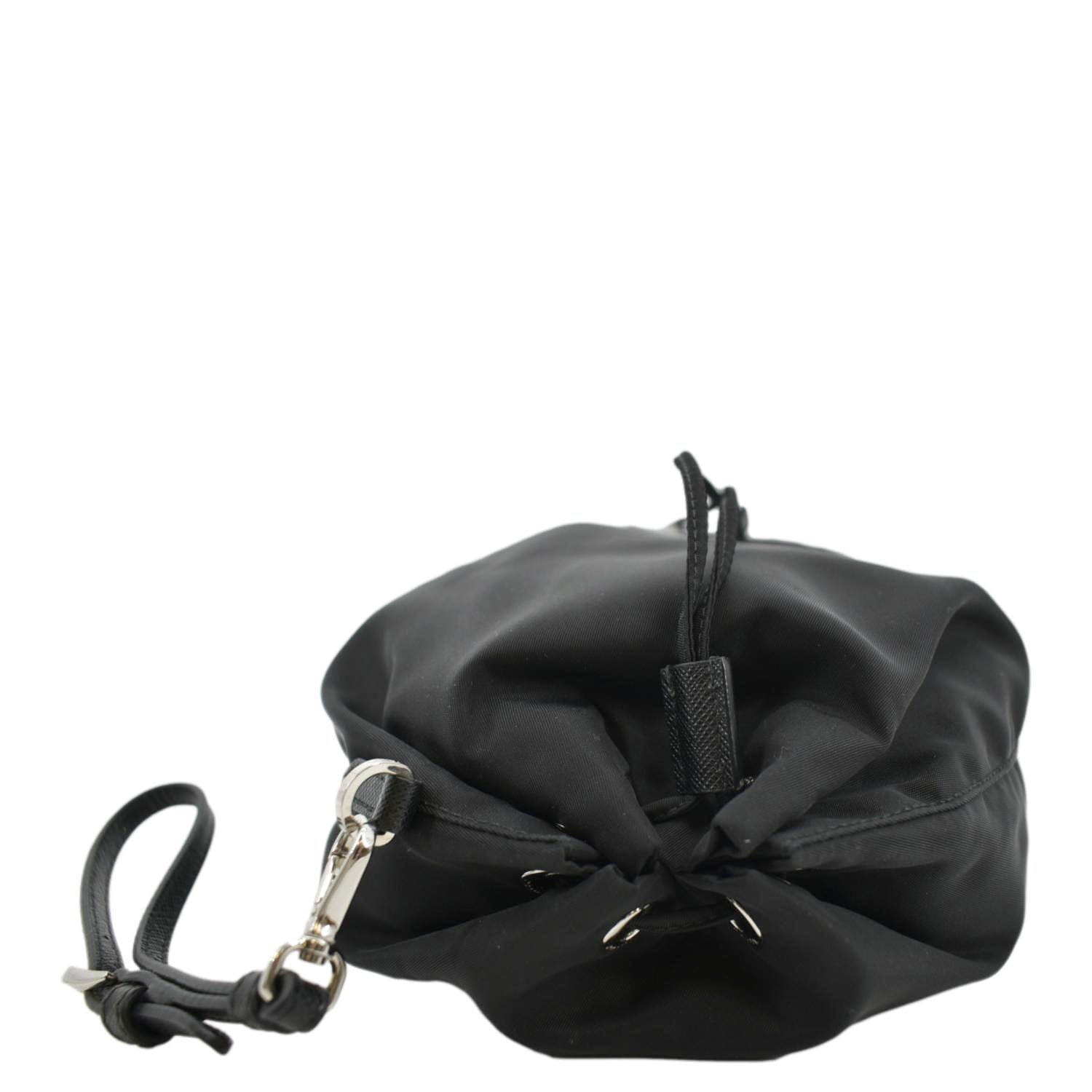 Prada Prada Nylon Bucket Bag Black Shoulder Bag