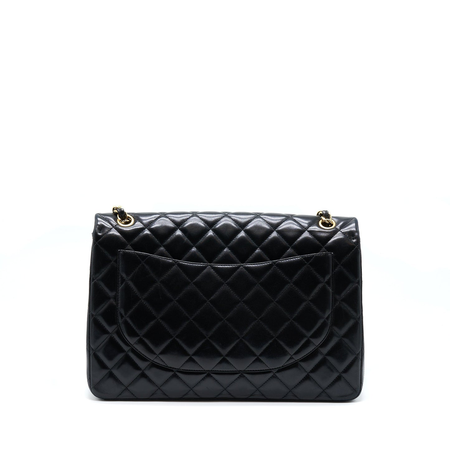 Chanel Maxi Classic Flap Lambskin GHW Black Shoulder Bag