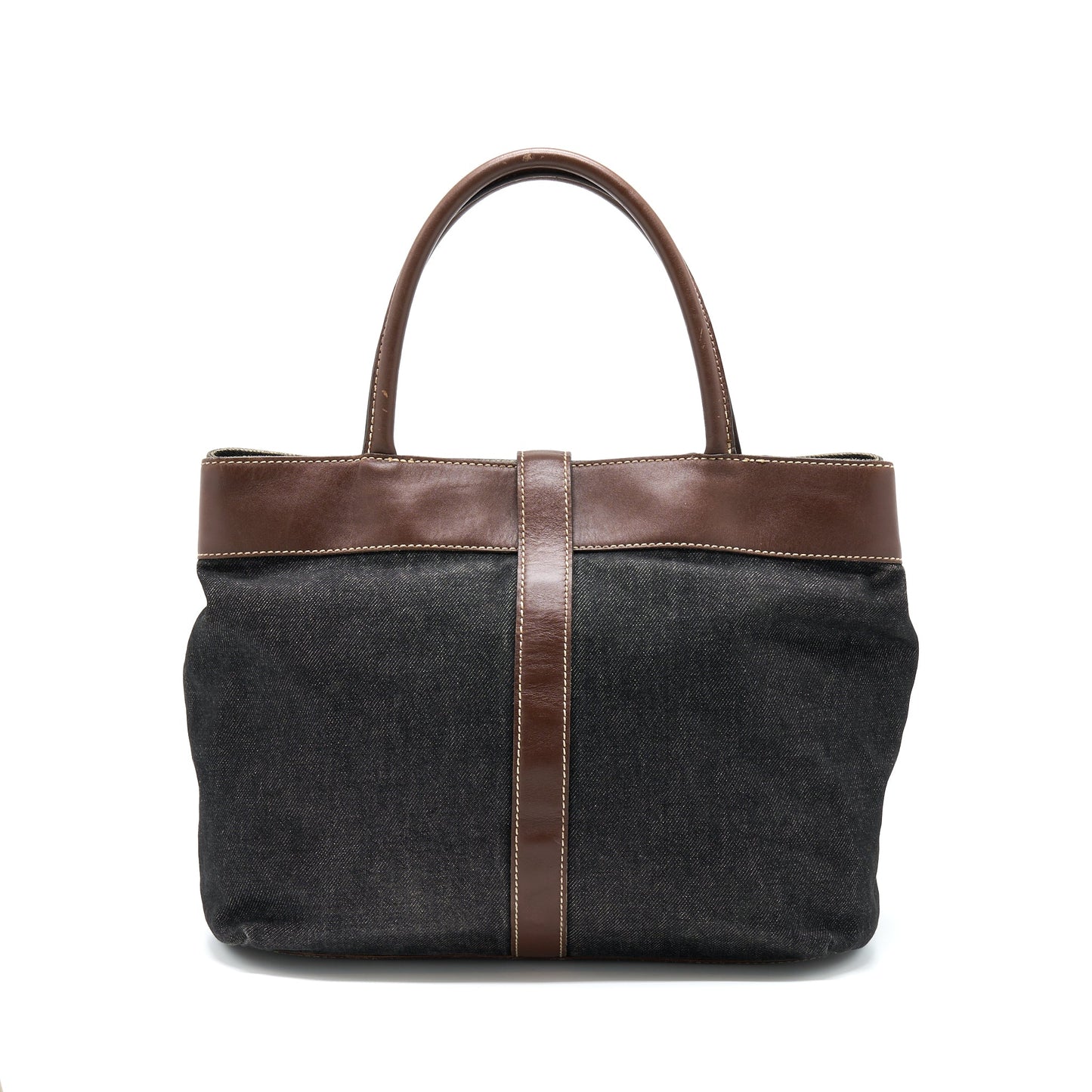 Chanel Denim Ruthenium Sliver Hardware Tote Bag