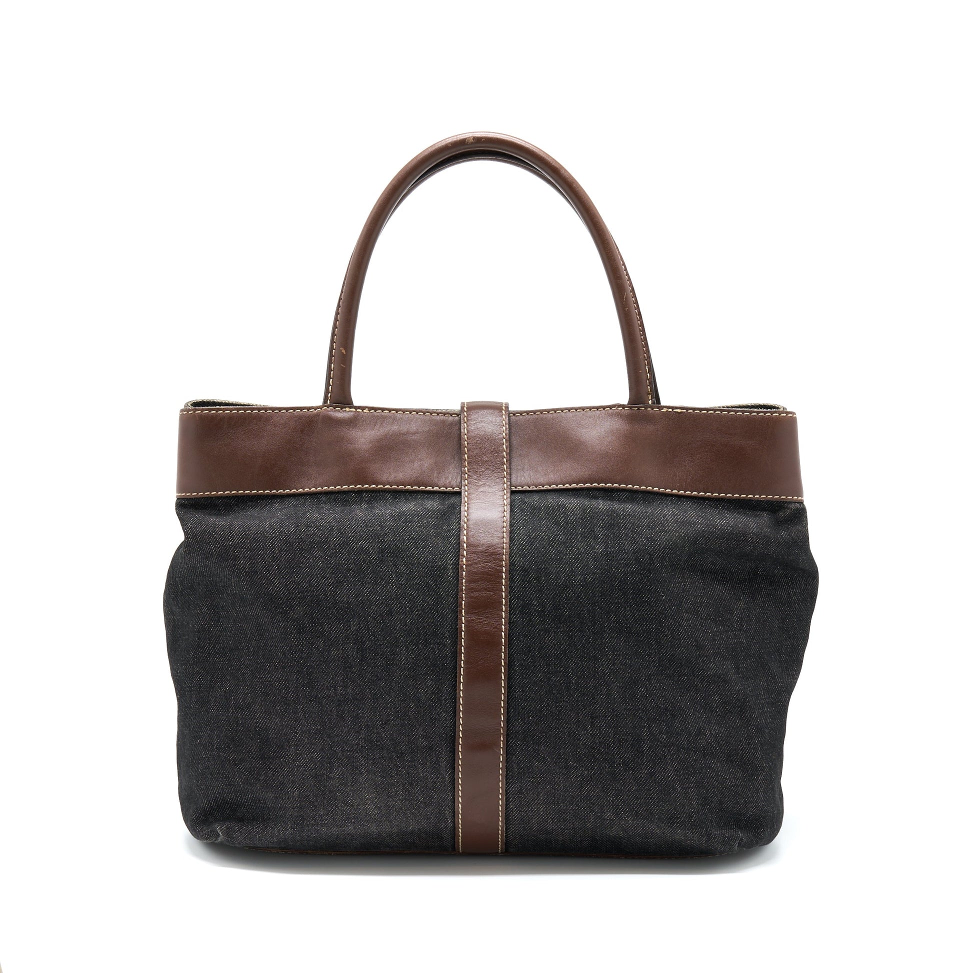Chanel Denim Ruthenium Sliver Hardware Tote Bag