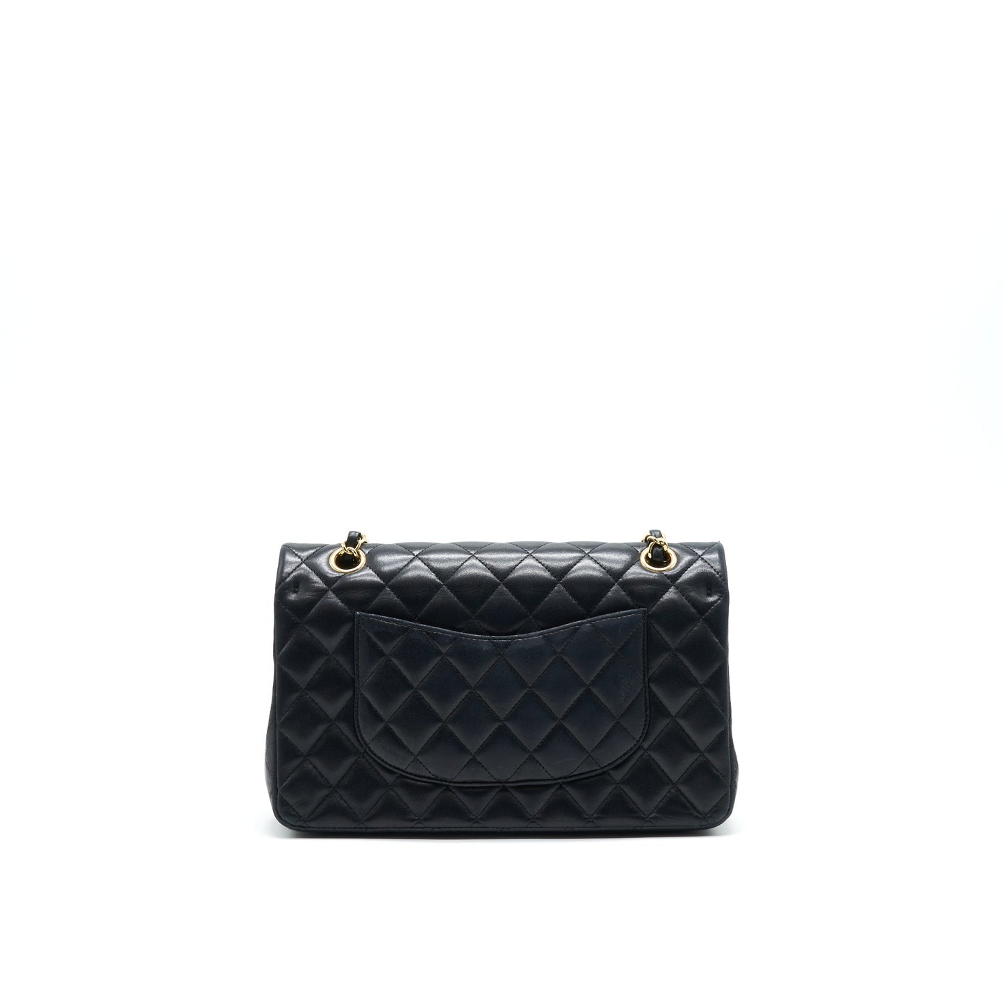 Chanel Classic Double Flap Lambskin GHW serial Black Shoulder Bag